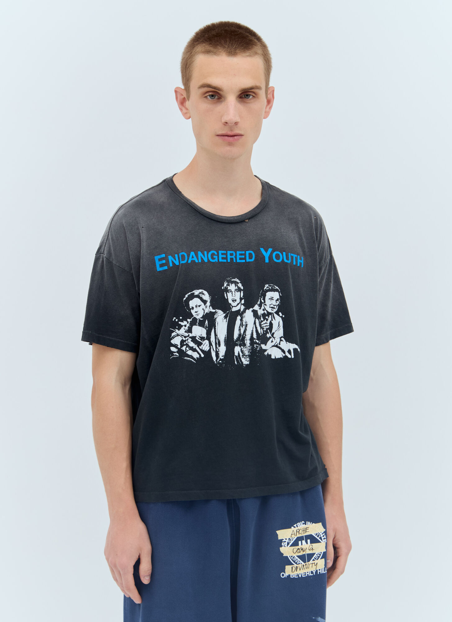 Shop Paly Endangered Youth T-shirt In Black