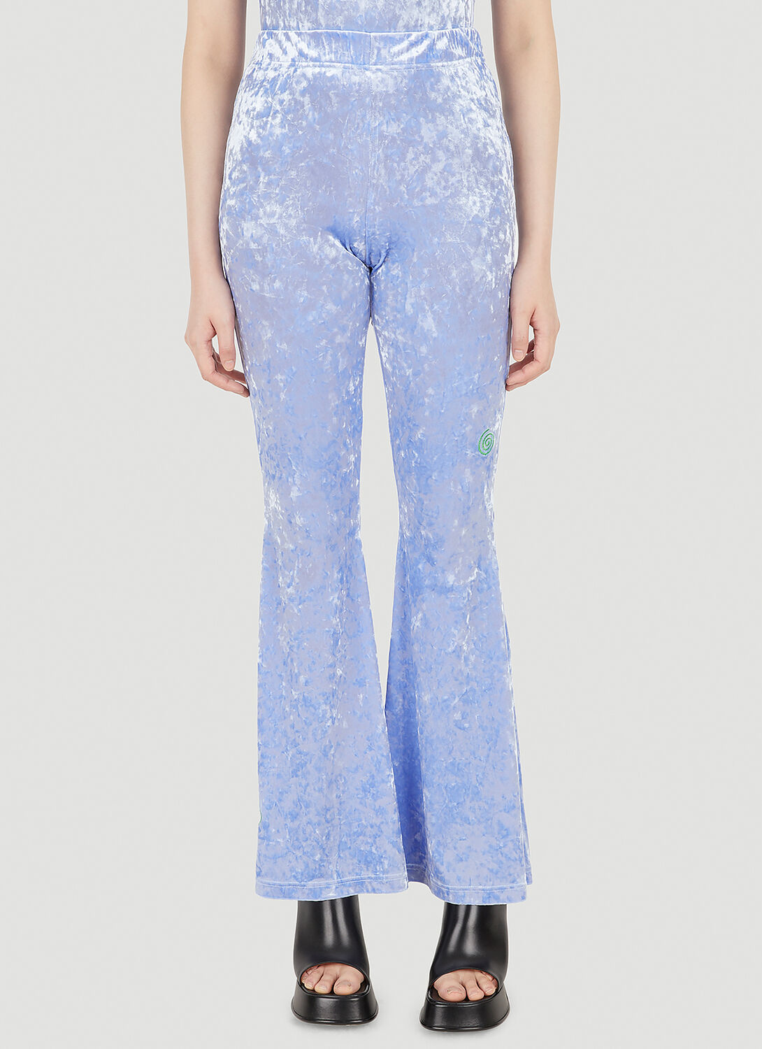 P.A.M Crystal Wings Boot Leg Flares - Woman Pants Lilac Xs