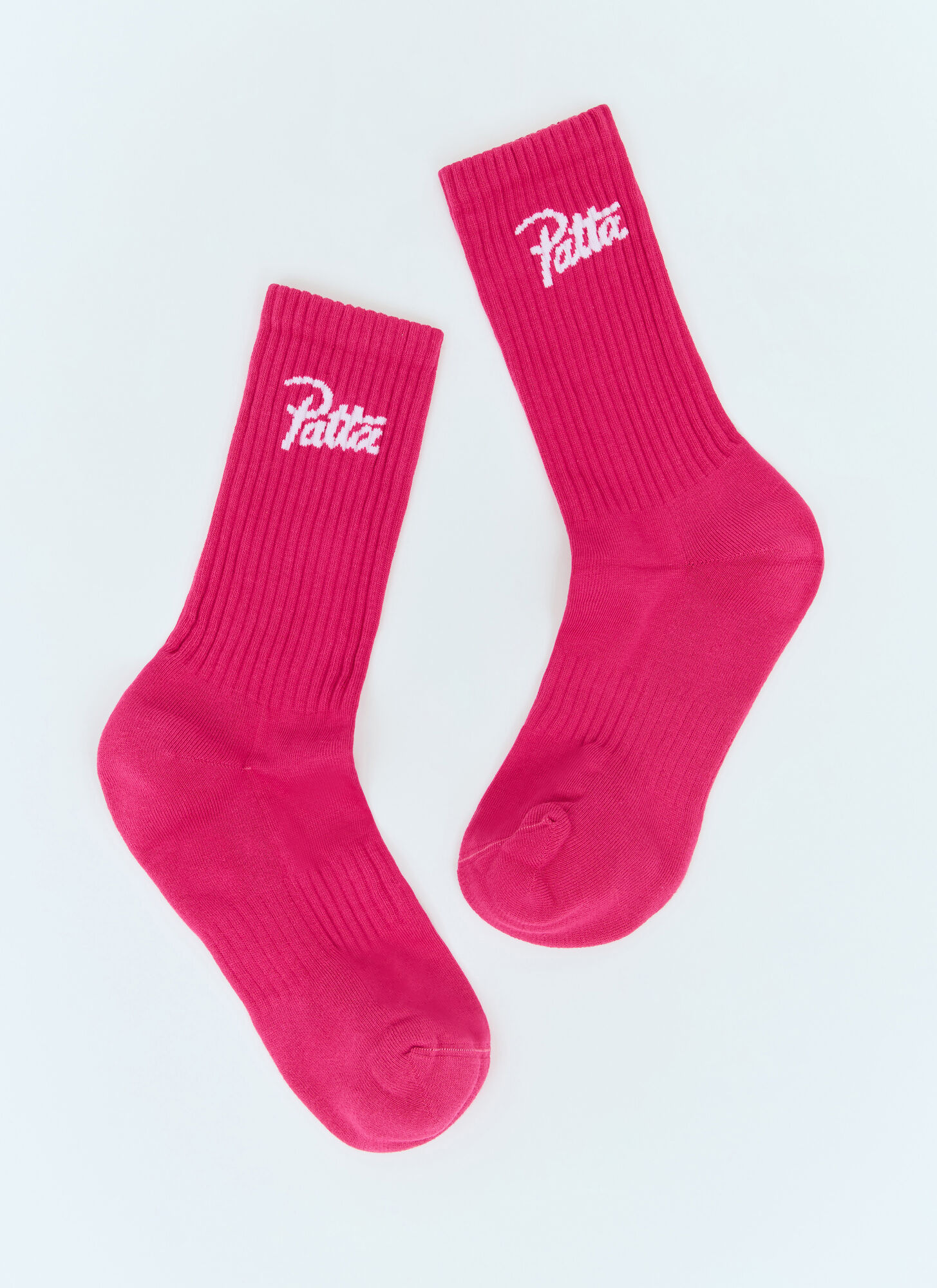 Patta Script Logo Sport Socks In Pink