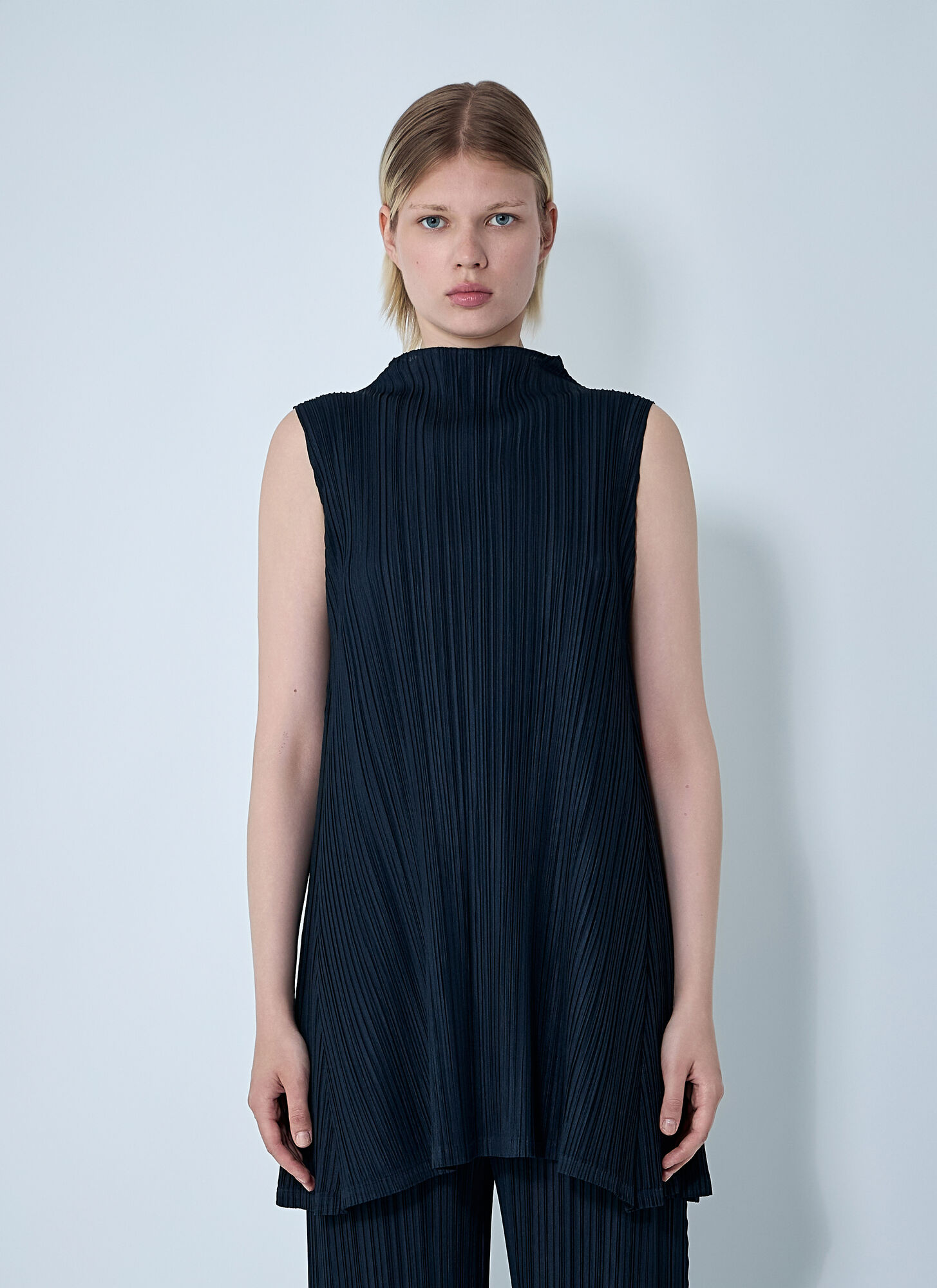 Issey Miyake Tunic Mellow Pleated Top