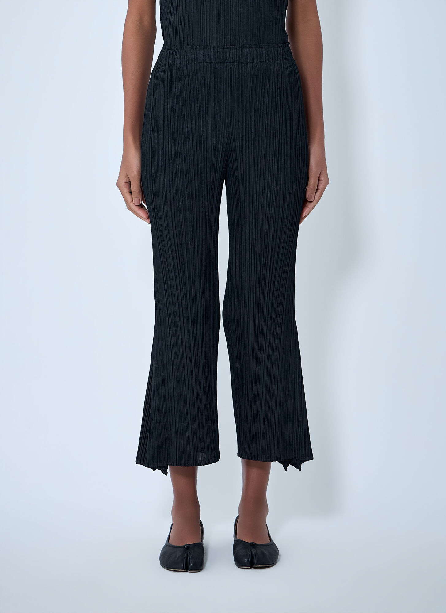 Pleats Please Issey Miyake Women's Black Pleated Pants - Woman Pants 4