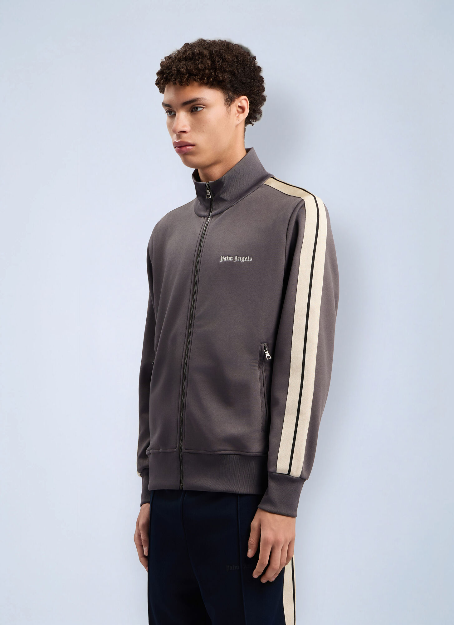  Palm Angels Palm Angels Classic Logo Track Jacket - Mann Jacken Grey S 