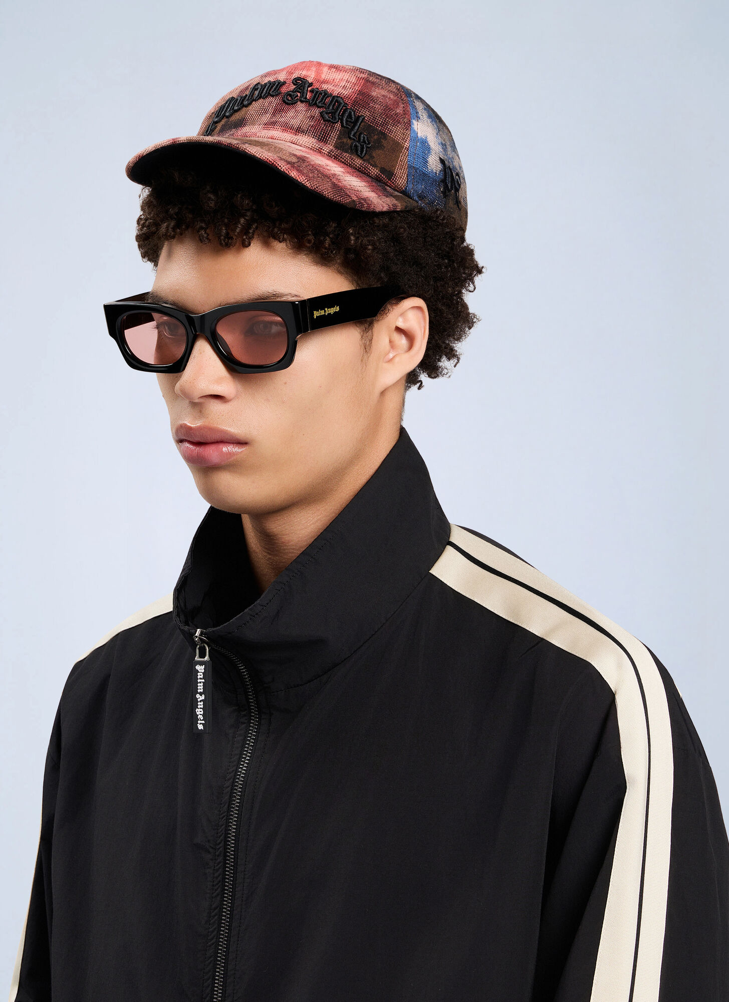  Palm Angels Palm Angels Curved Logo Check Cap - Man Hats Multicolour One Size 
