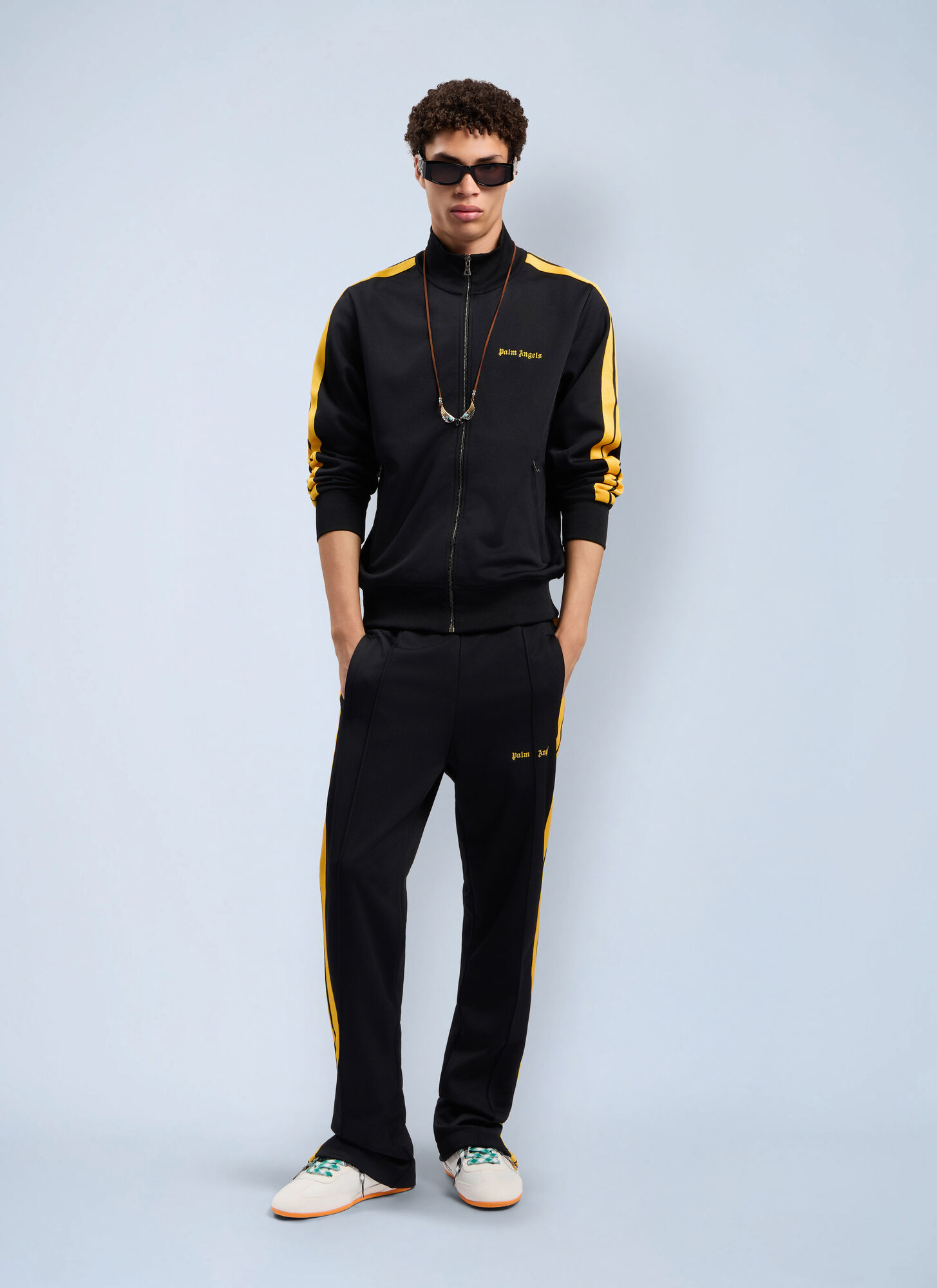  Palm Angels Palm Angels Classic Logo Track Jacket - Mann Jacken Black M 