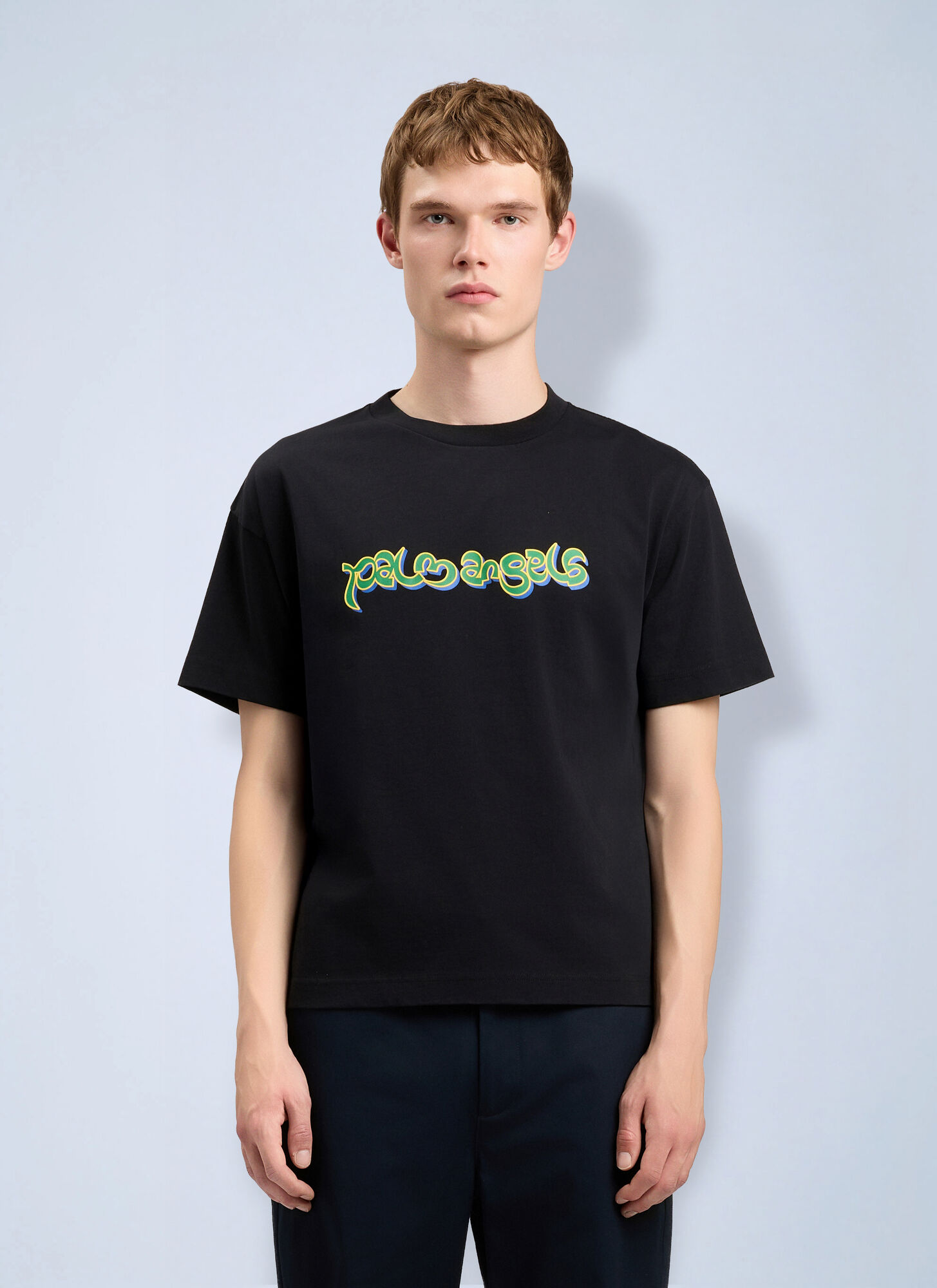 Palm Angels Thai Logo T-shirt - Man T-shirts Black Xs　パーム・エンジェルス タイ ロゴ T シャツ - マン T シャツ ブラック Xs Palm