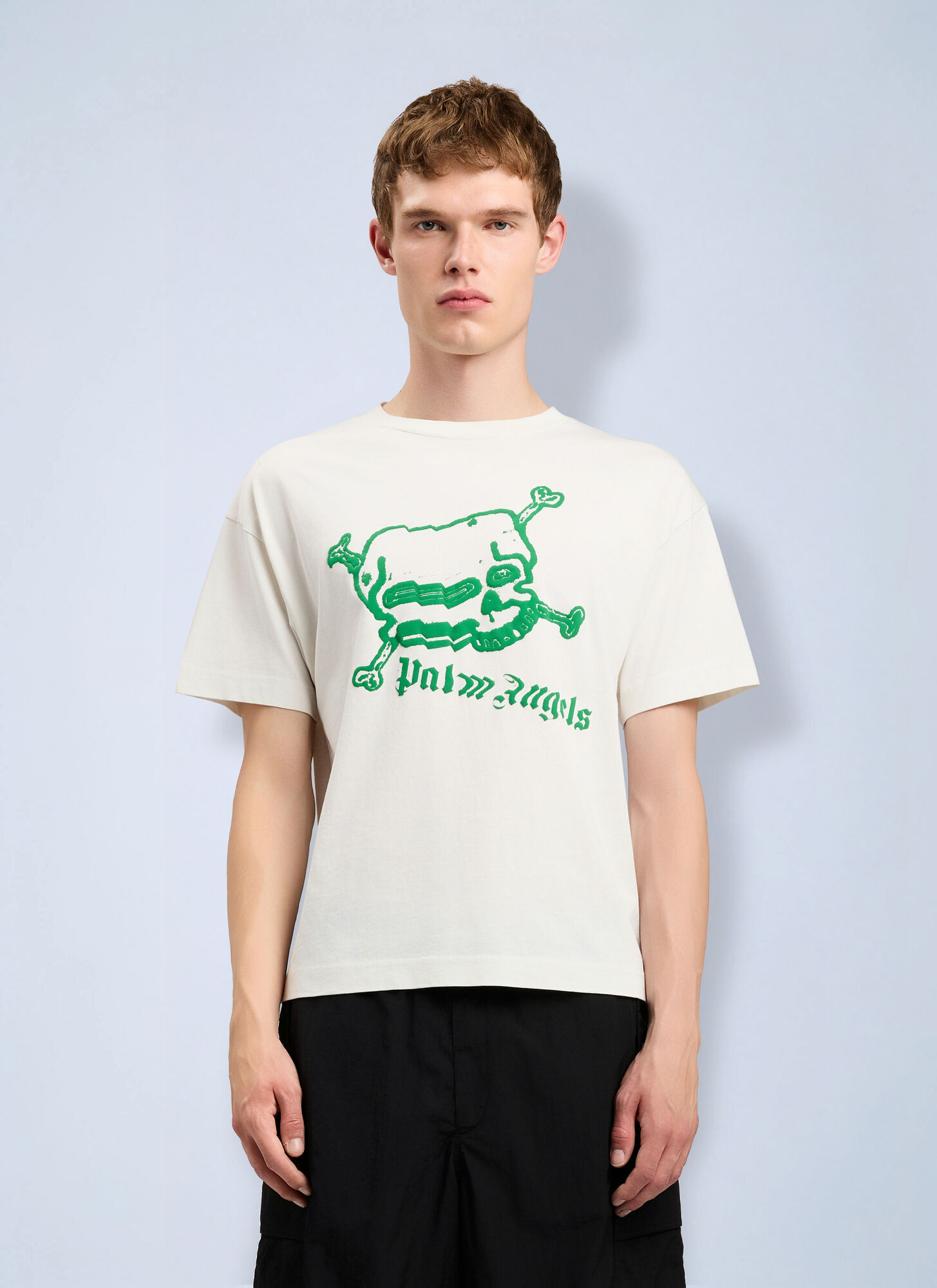 Palm Angels Skull T-shirt - Man T-shirts White L　パーム・エンジェルス スカル T シャツ - マン T シャツ ホワイト L Palm