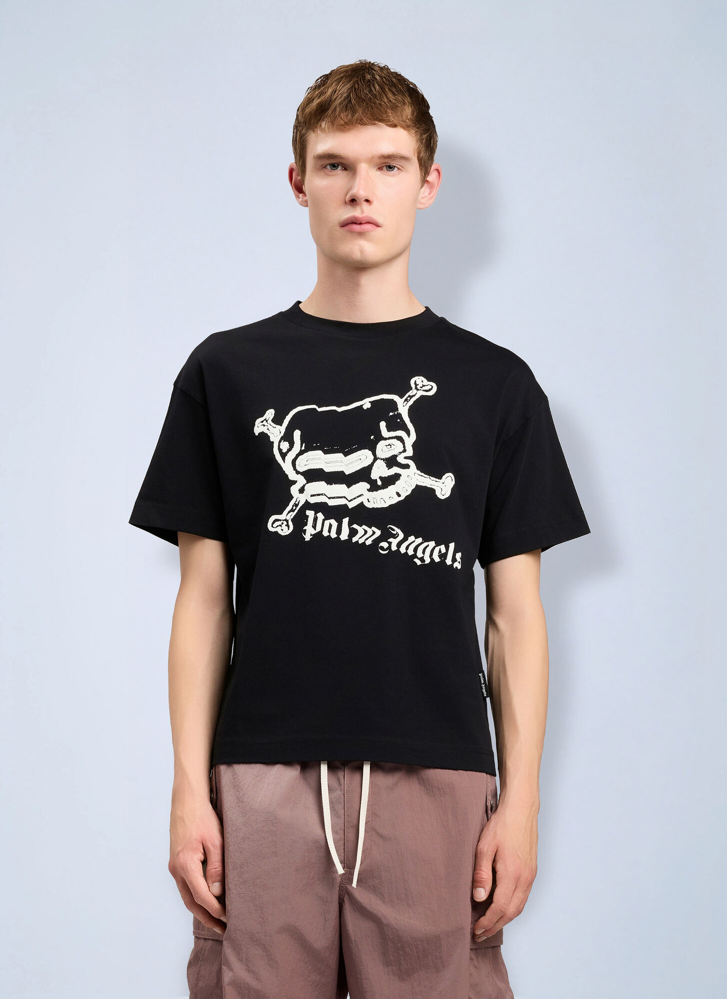 Palm Angels Skull T-shirt - Man T-shirts Black Xl　パーム・エンジェルス スカル T シャツ - マン T シャツ ブラック XL Palm