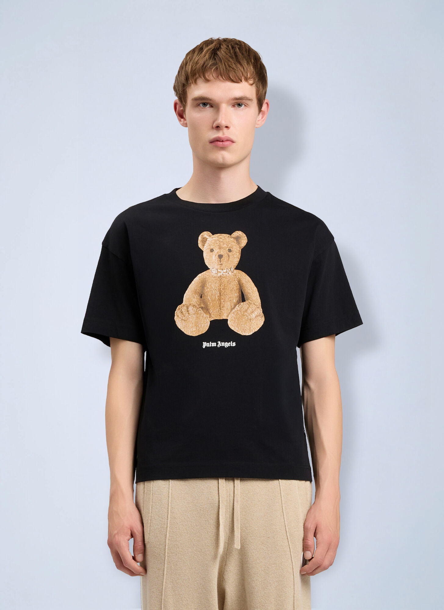 Palm Angels Bear T-shirt - Man T-shirts Black S　パーム・エンジェルス ベア T シャツ - マン T シャツ ブラック S Palm