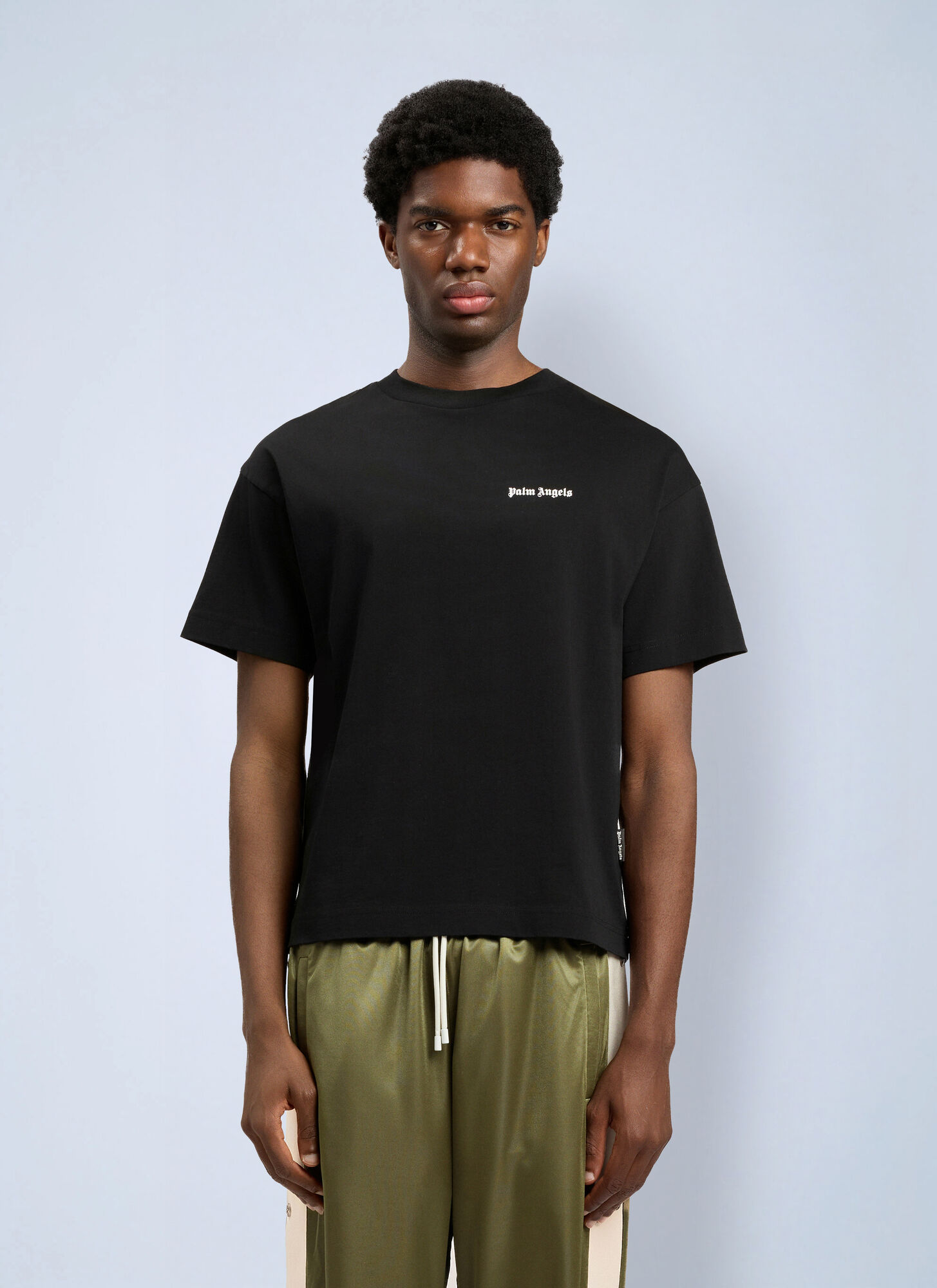 Palm Angels Classic Logo T-shirt Tripack - Man T-shirts Black Xxs　パーム・エンジェルス クラシック ロゴ T シャツ トライパック - 男性 T シャツ ブラック Xxs Palm