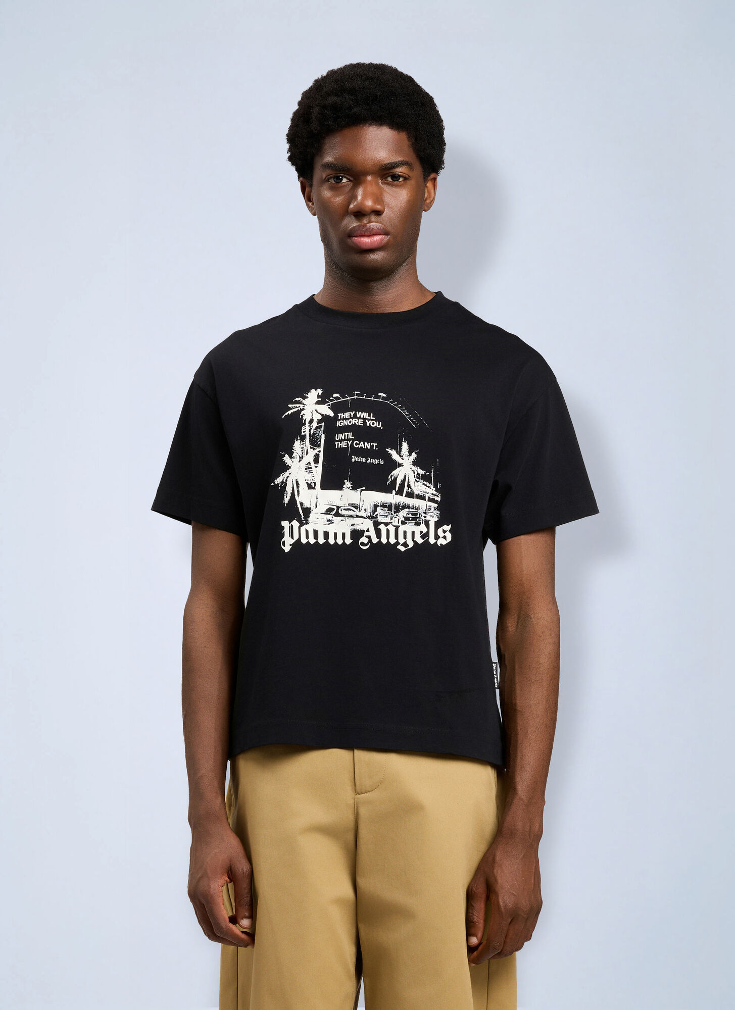Palm Angels Palm Statement T-Shirt - Man T-Shirts Black S