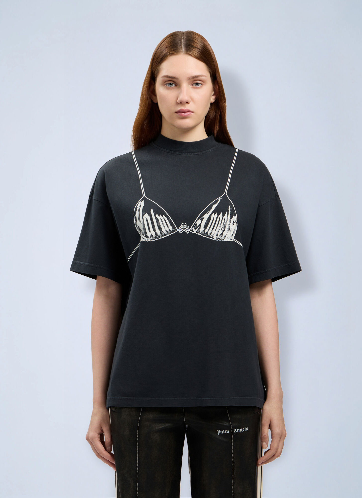 Palm Angels Palm Bra Loose T-shirt - Woman T-shirts Black S　パーム エンジェルス パーム ブラ ルーズ T シャツ - 女性 T シャツ ブラック S Palm