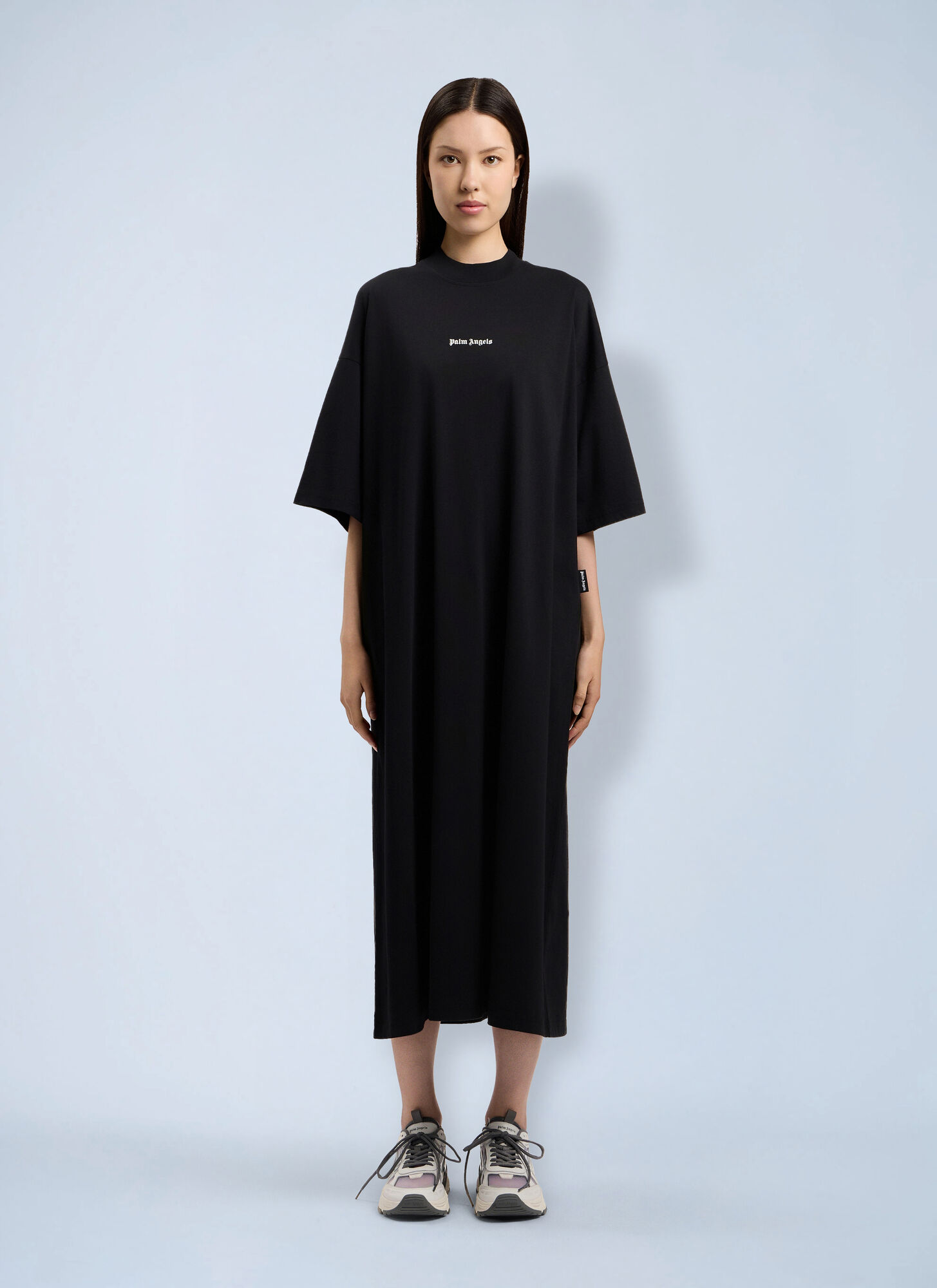 Palm Angels Women's Black Milan La Maxi T-Shirt Dress - Woman Dresses Xs