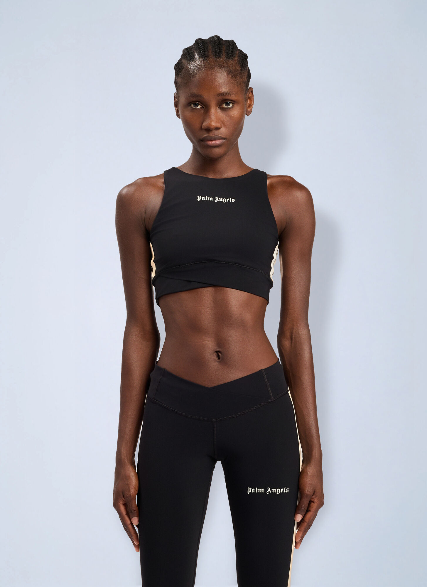 Palm Angels Classic Logo Active Track Top - Woman Sportswear Black Xs　Palm Angels クラシック ロゴ アクティブ トラック トップ - 女性 スポーツウェア ブラック Xs Palm