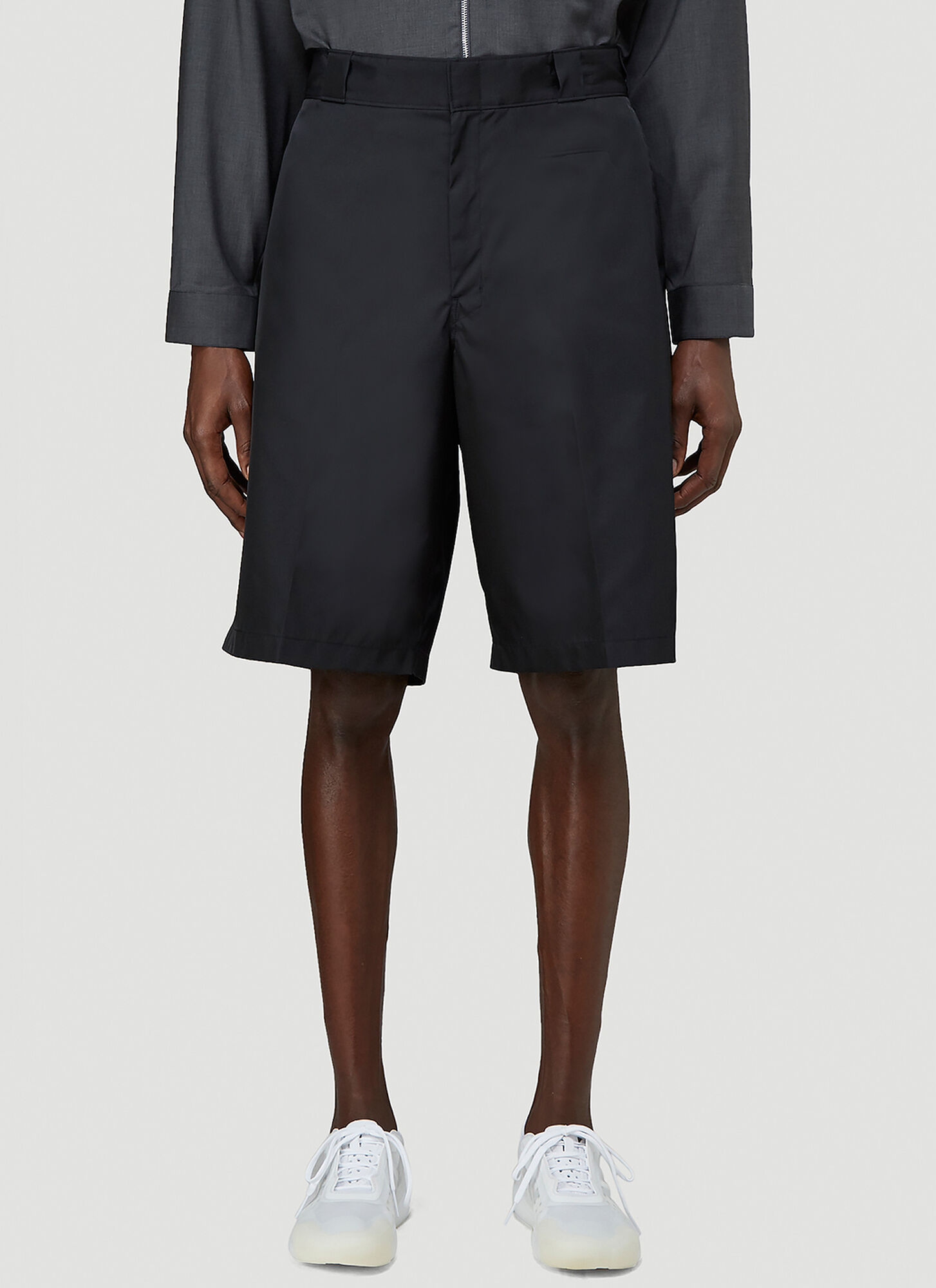 Prada Prada Re-nylon Bermudas - Man Shorts Black It - 48　プラダ リナイロン バミューダ - マン ショーツ ブラック イット - 48