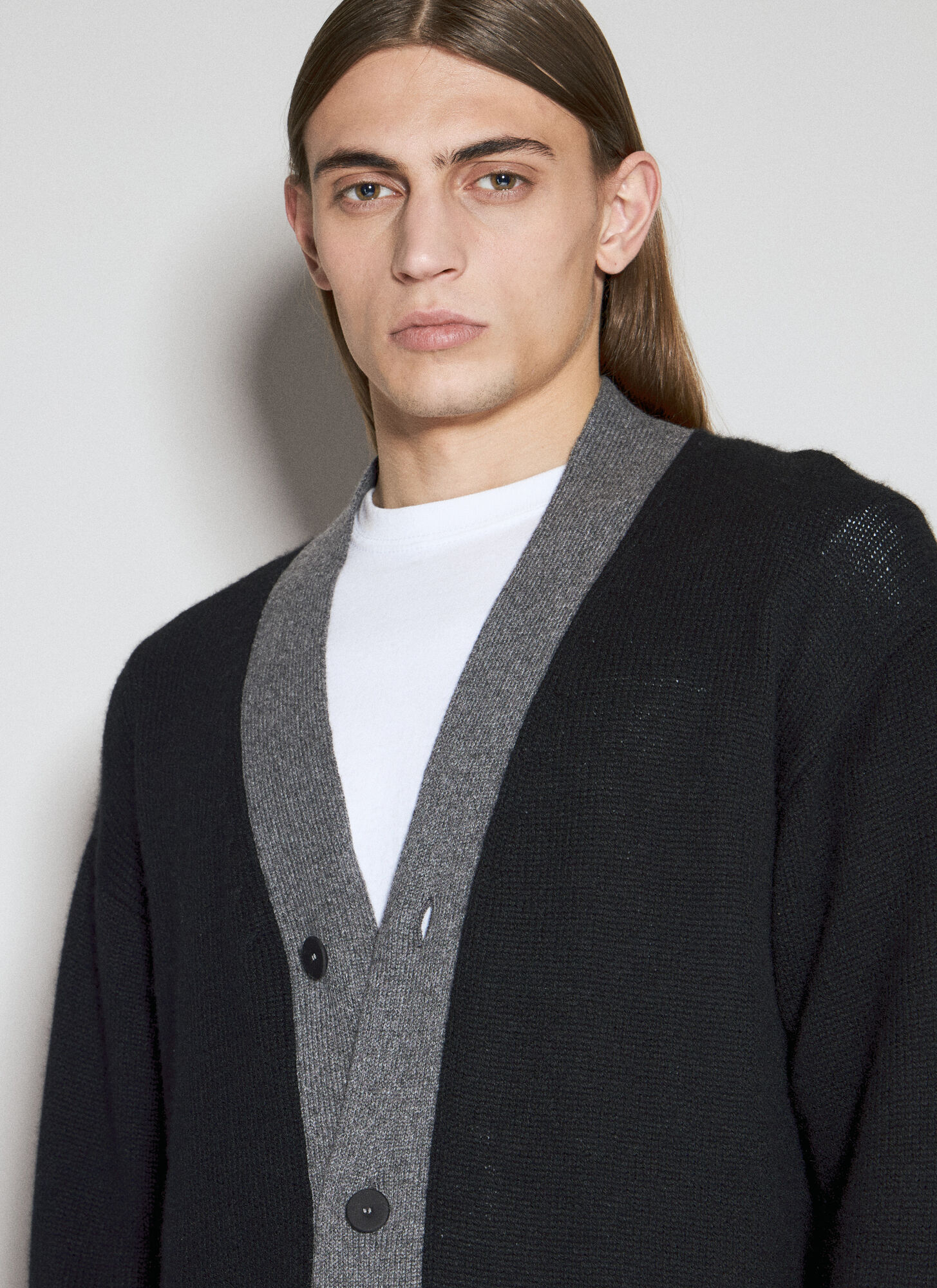  Prada Prada Cashmere Cardigan - Mann Strick Black It - 48 