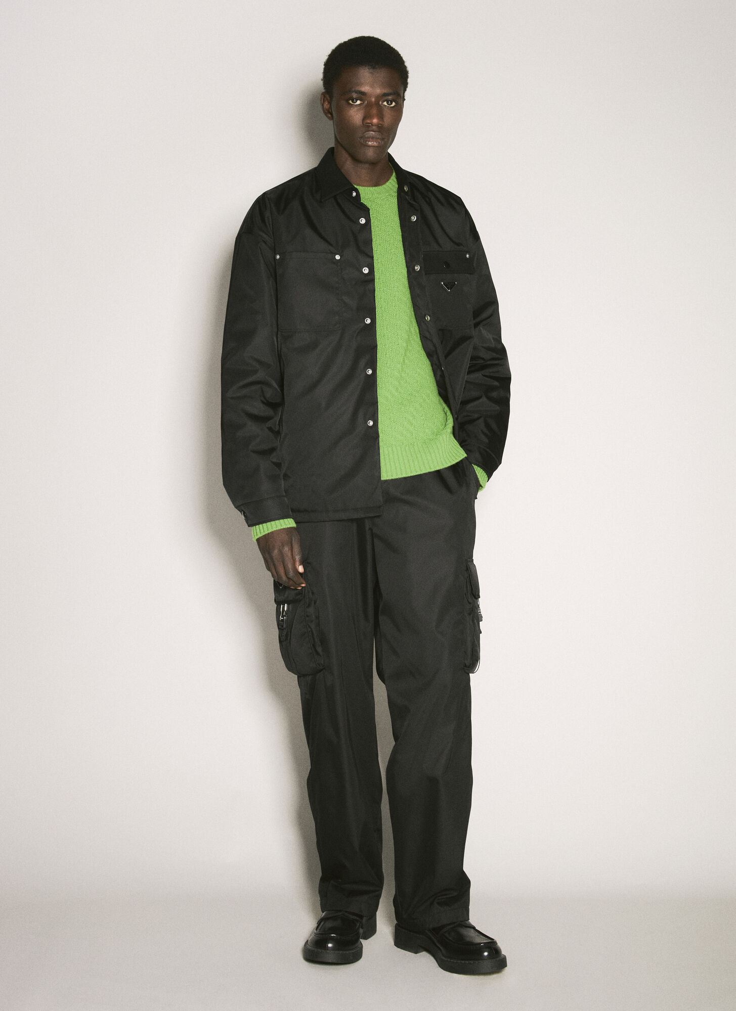  Prada Prada Wool-and-cashmere-blend Sweater - Mann Strick Green It - 48 
