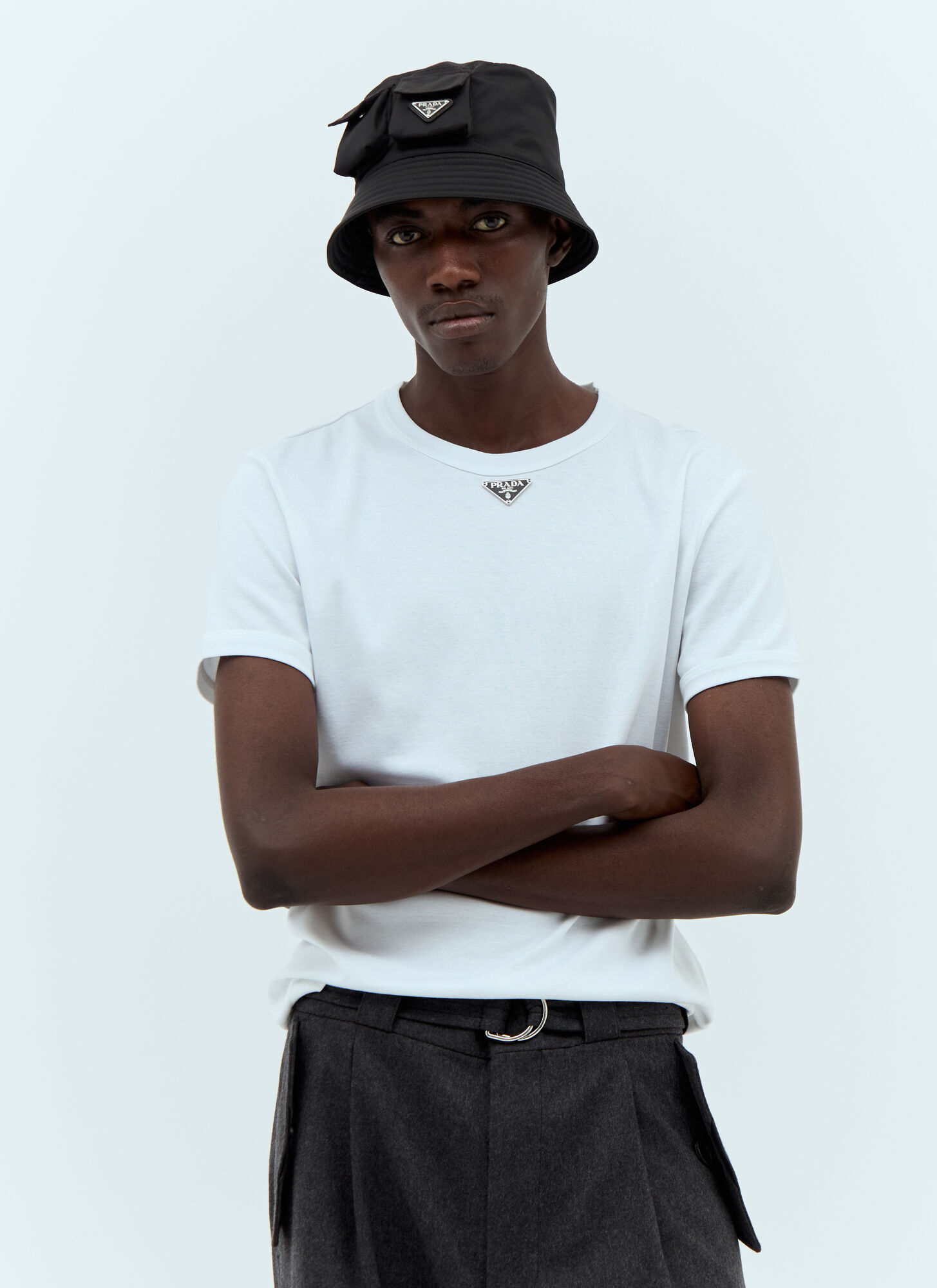  Prada Prada Re-nylon Bucket Hat - Mann Hats Black S 