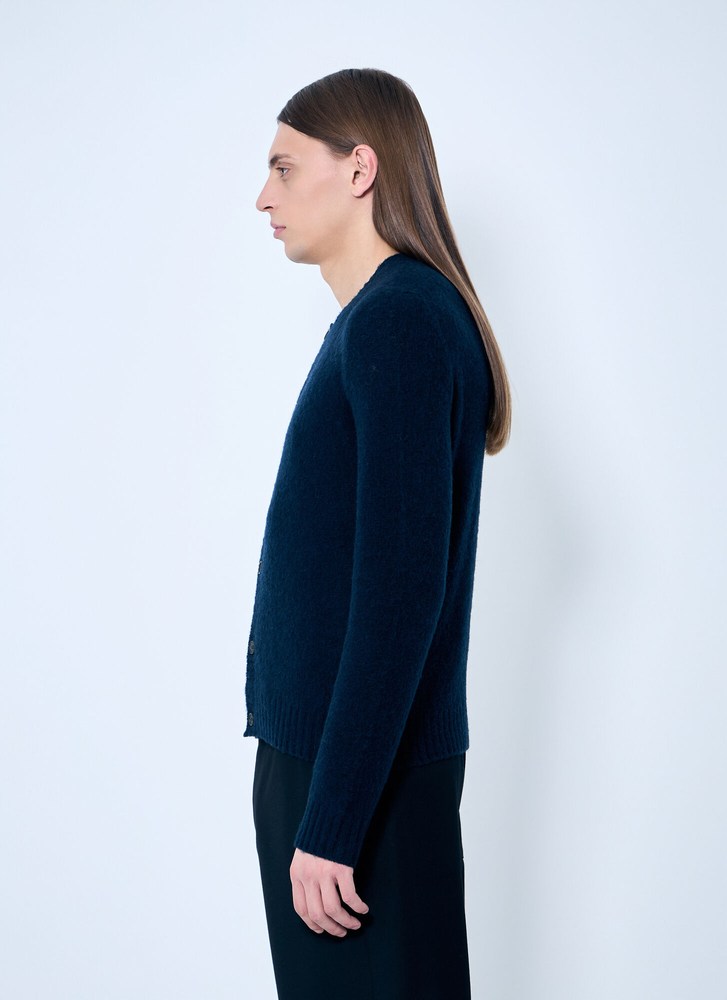  Prada Prada Wool Cardigan - Man Knitwear Navy Eu - 50 