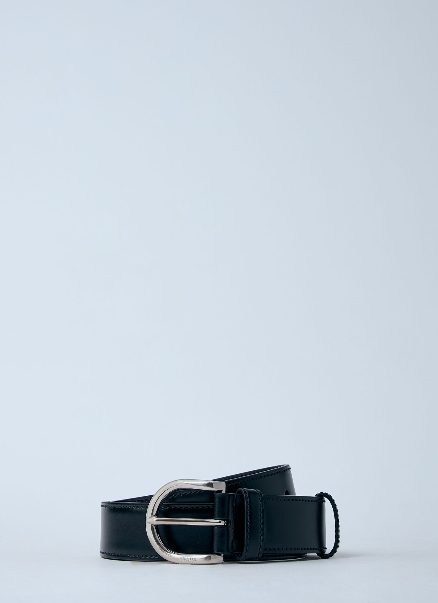 Prada Prada Leather Belt - Man Belts Black 90　プラダ レザー ベルト - 男性ベルト ブラック 90