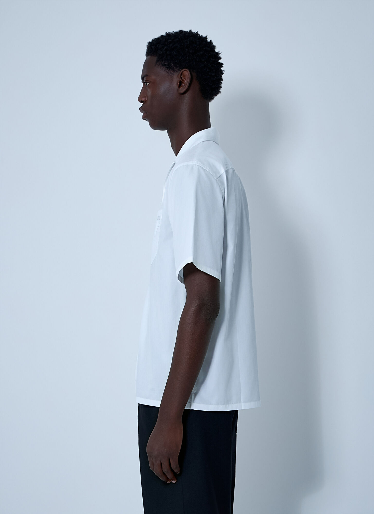  Prada Prada Logo Motif Shirt - Mann Hemden White Xl 