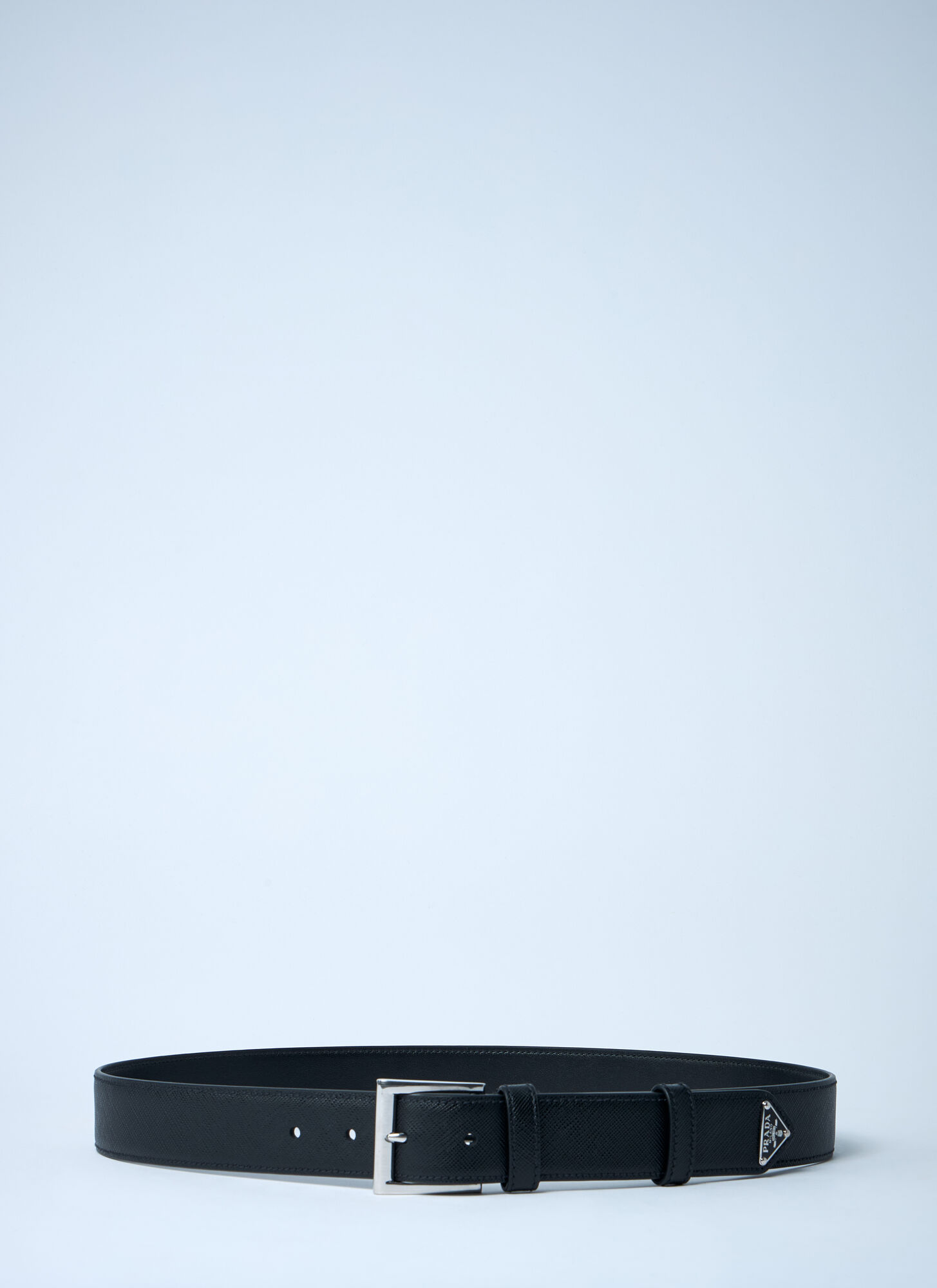  Prada Prada Leather Belt - Mann Gürtel Black 80 