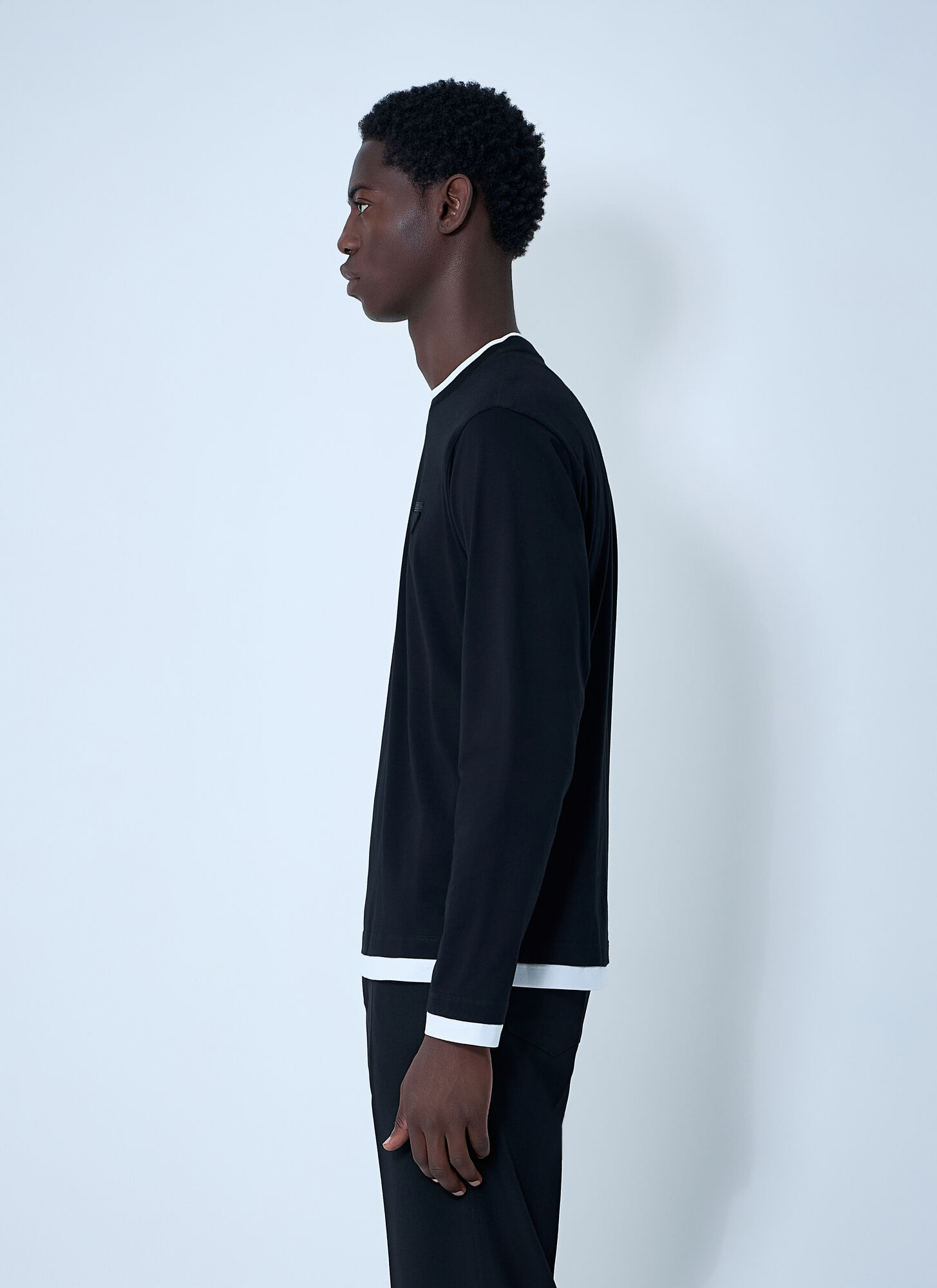  Prada Prada Logo Motif T-shirt - Mann Tops Black S 