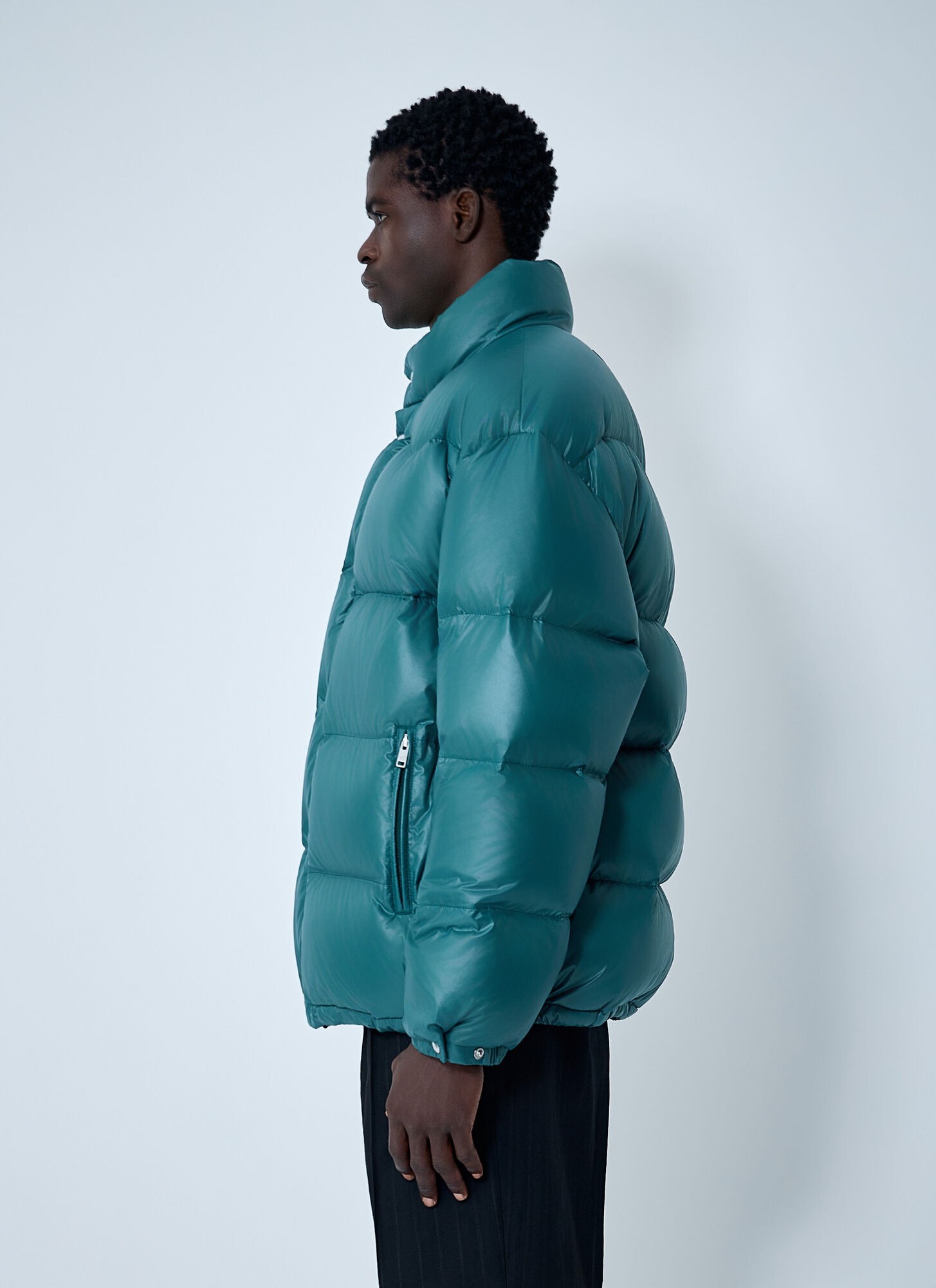  Prada Prada Re-nylon Down Coat - Man Jackets Green S 