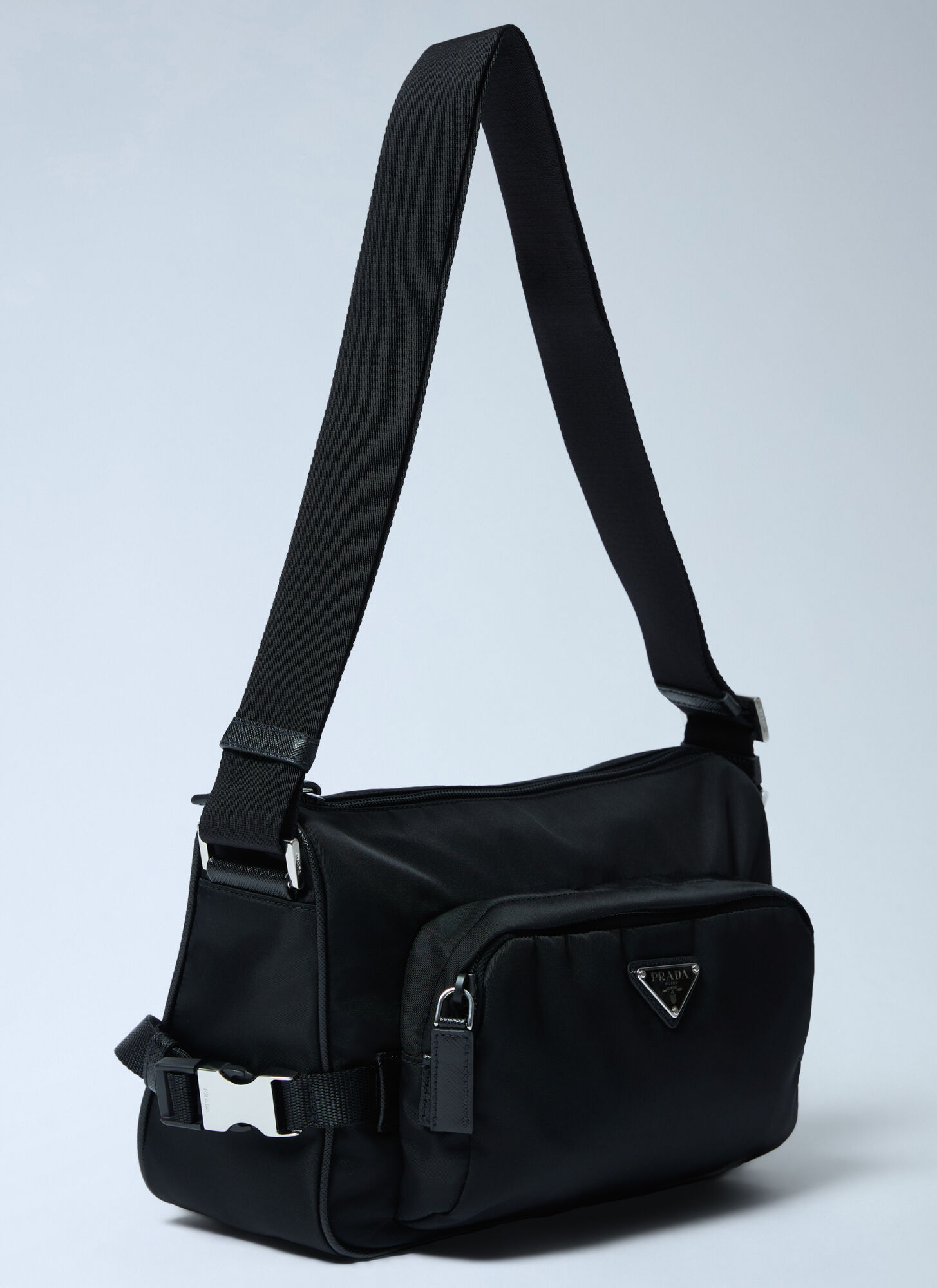  Prada Prada Medium Re-nylon Shoulder Bag - Mann Crossbody Bags Black One Size 