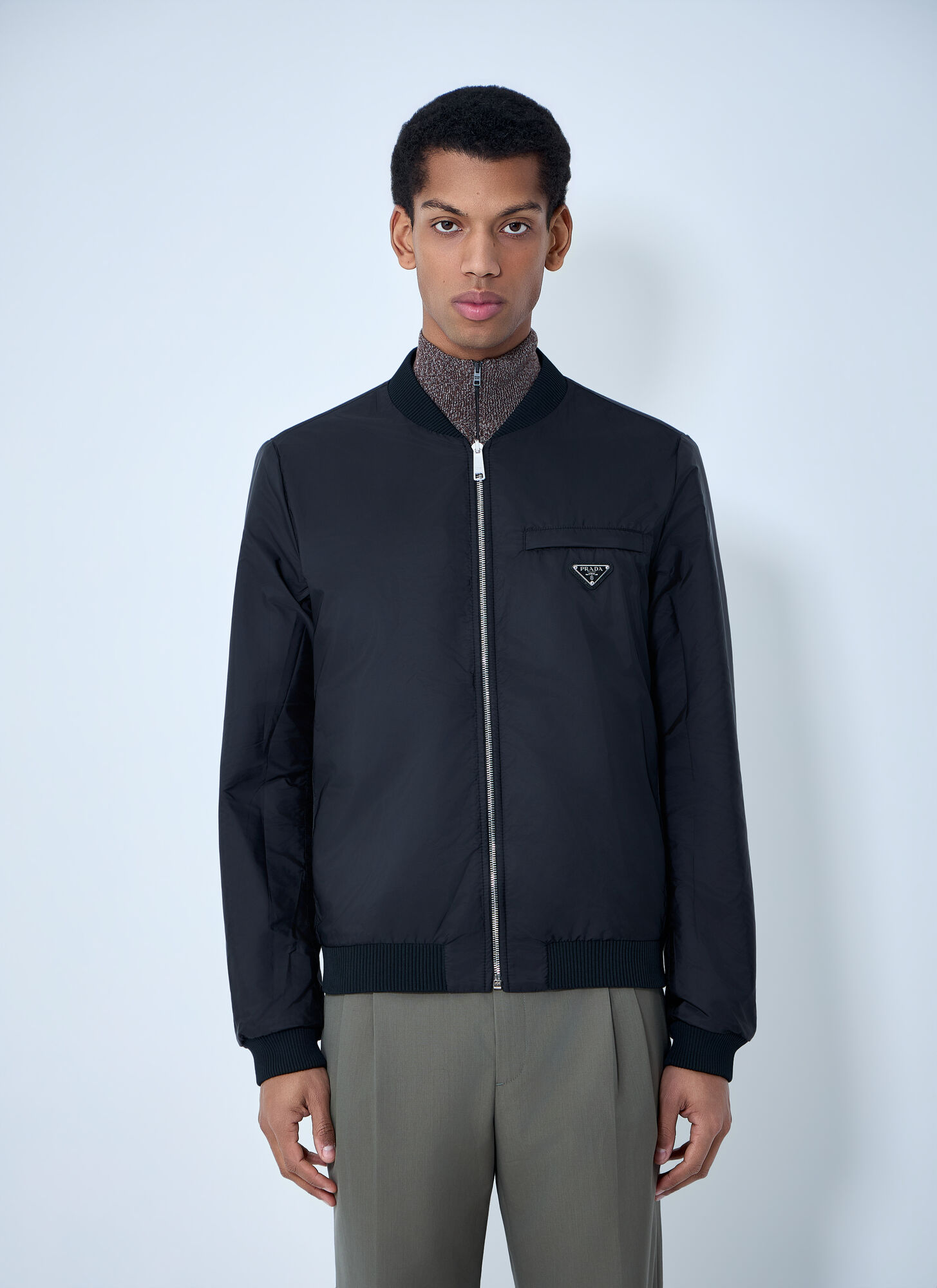 Prada Men's Black Reversible Bomber Jacket - Man Jackets It - 50