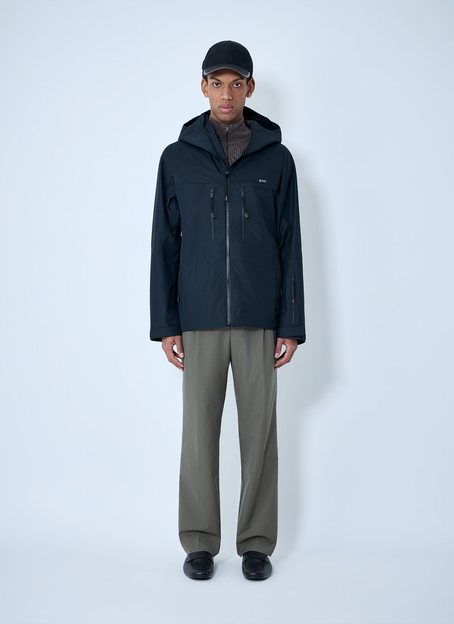  Prada Prada Technical Bomber Jacket - Mann Jacken Black L 