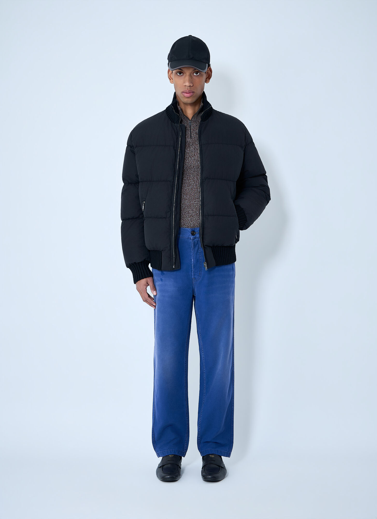  Prada Prada High-neck Puffer Jacket - Mann Jacken Black M 