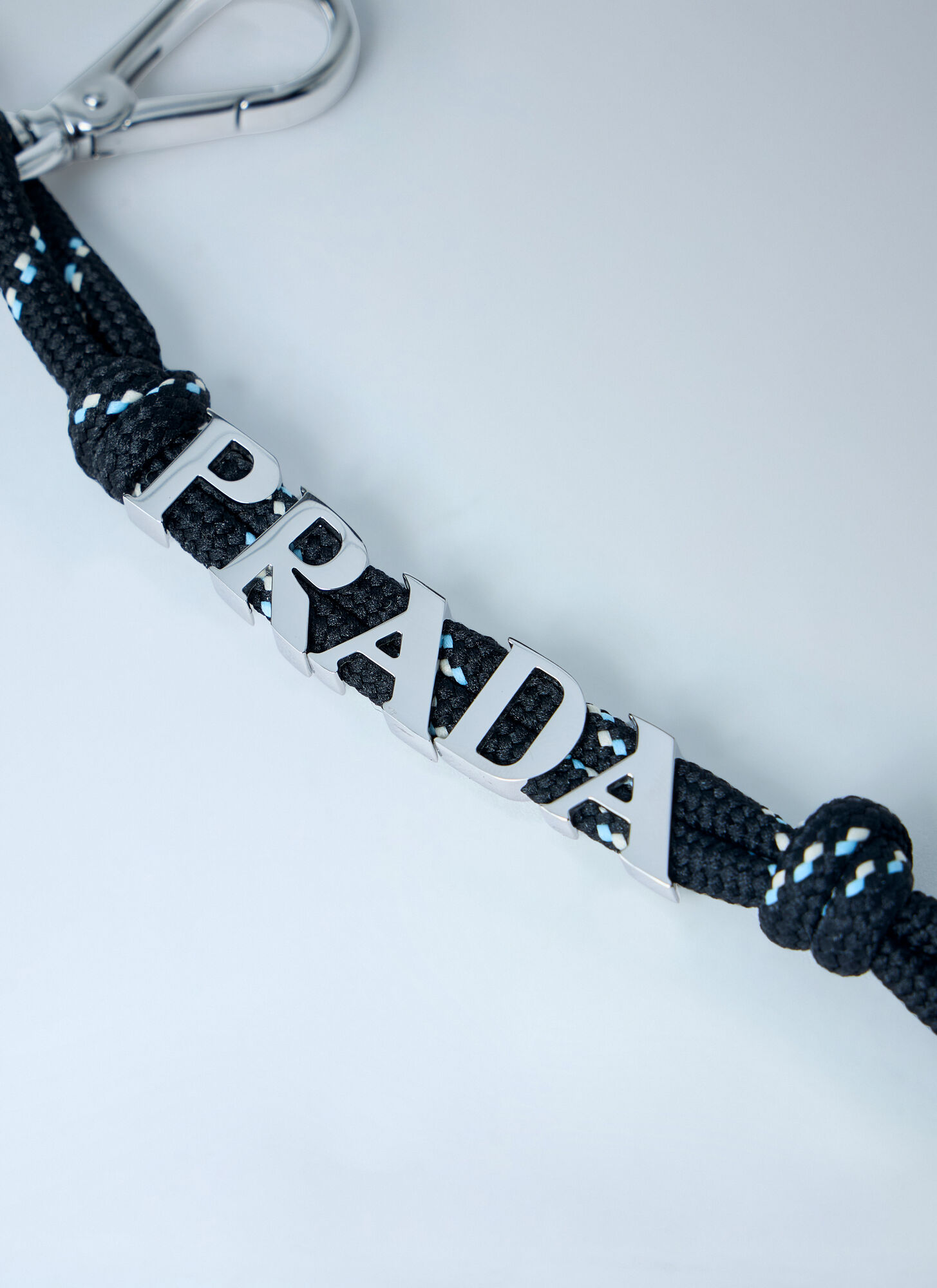  Prada Prada Logo Embellished Keychain - Mann Schmuck Black One Size 