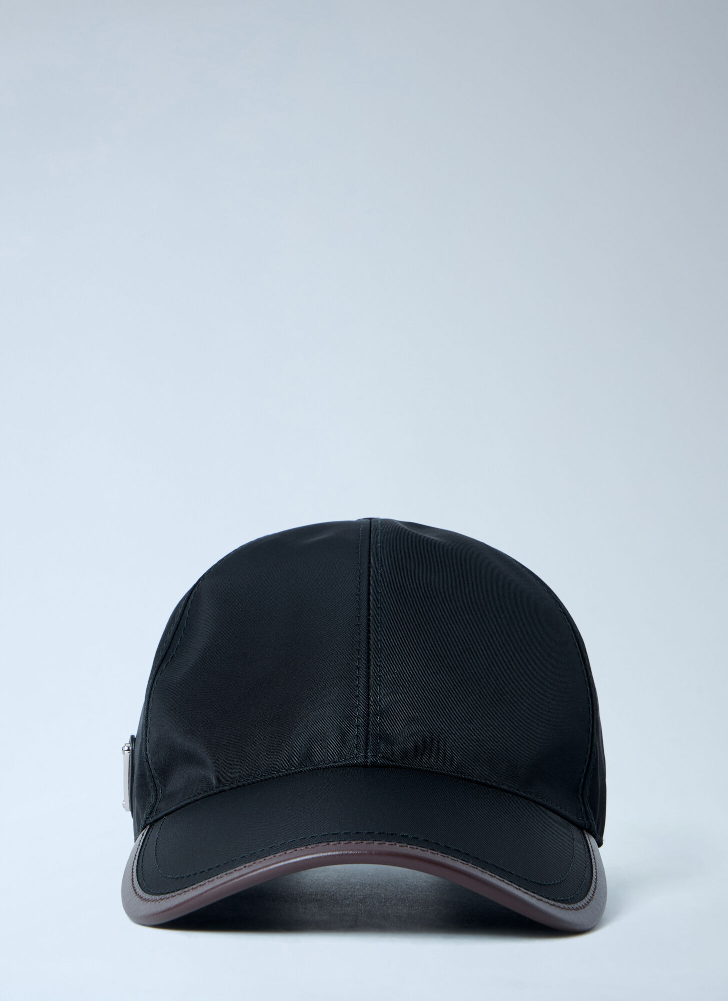 Prada Men's Black Speedrock Re-Nylon Cap - Man Hats S