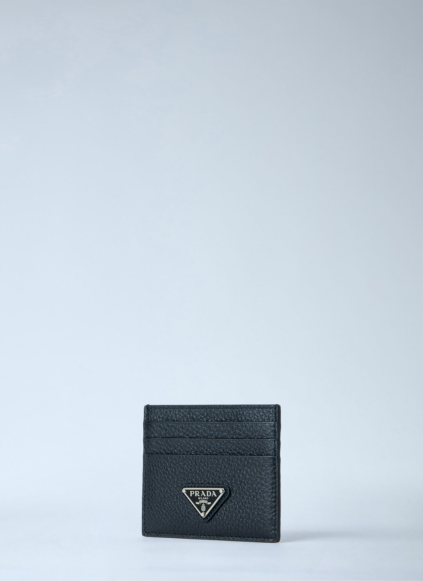  Prada Prada Pebbled Leather Bi-fold Wallet - Mann Geldbörsen & Kartenhalter Black One Size 