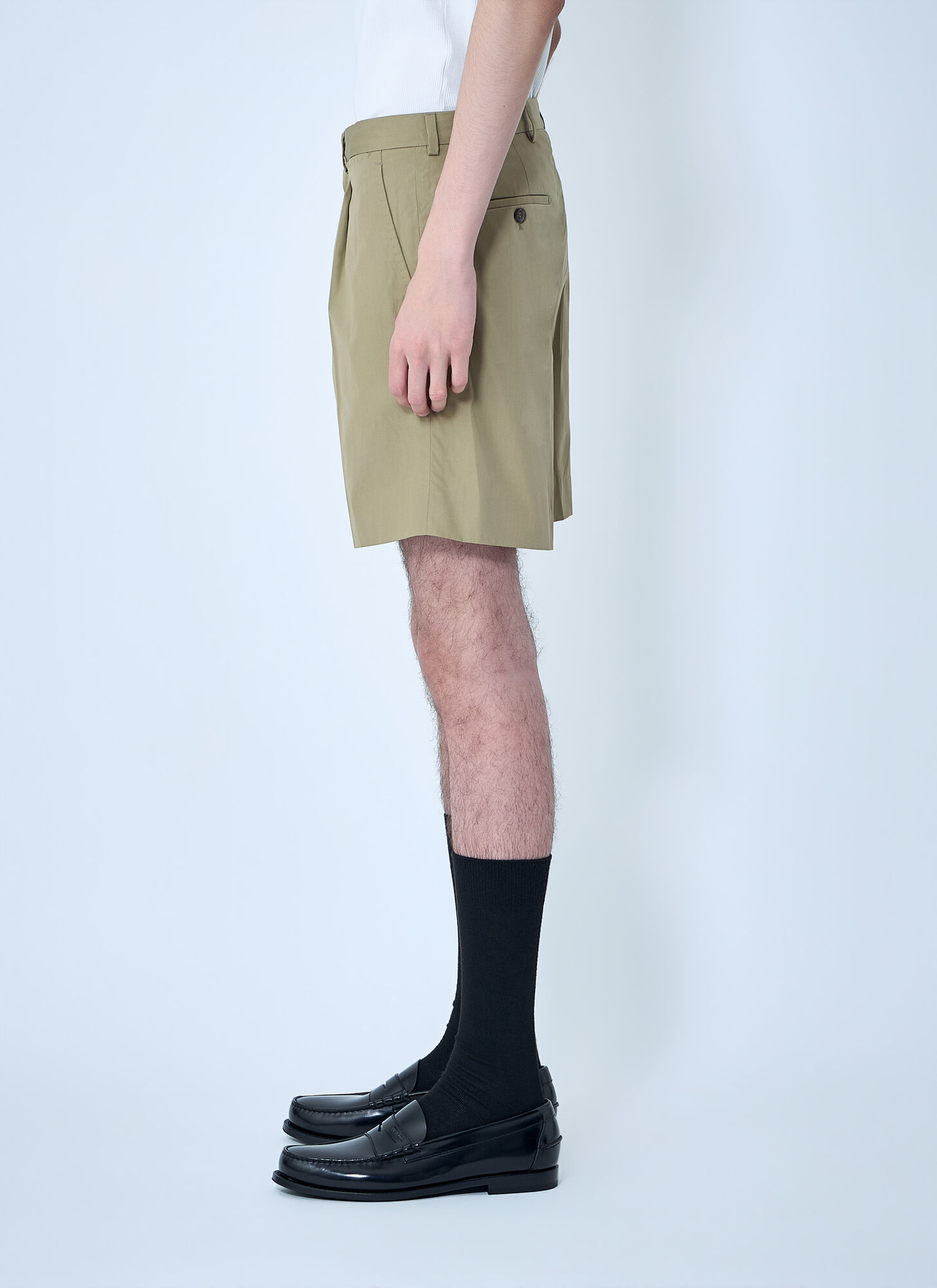  Prada Prada Button Patch Pocket Trousers  - Mann Shorts Black It - 46 