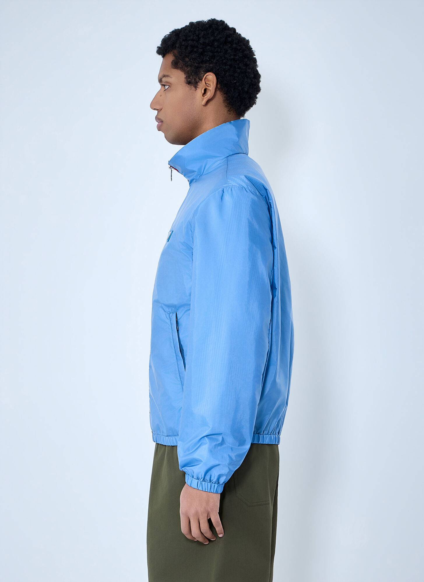  Prada Prada High-neck Zip Jacket - Mann Jacken Blue L 
