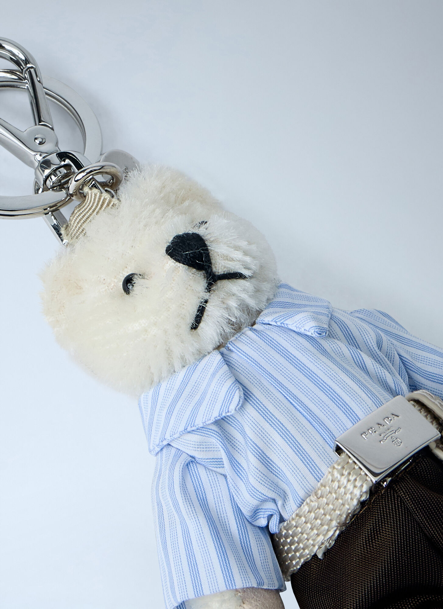  Prada Prada Teddy Bear Keyring - Mann Schlüsselringe White One Size 