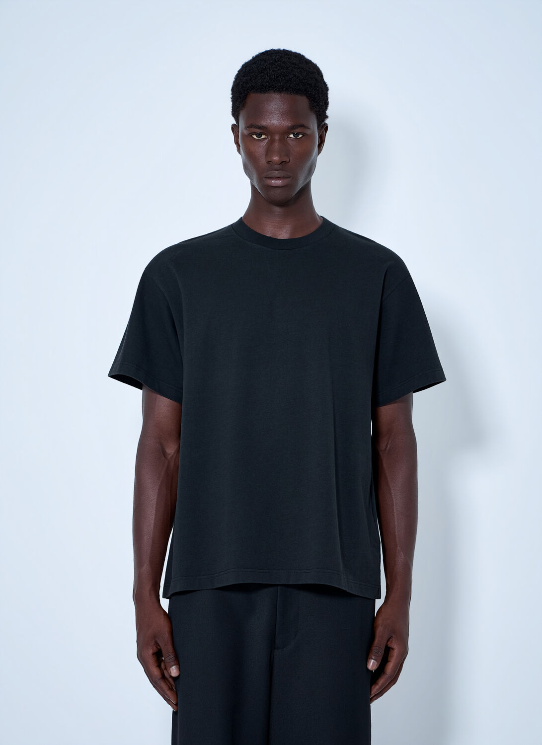 Prada Cotton Jersey T-shirt - Man T-shirts Black S Prada