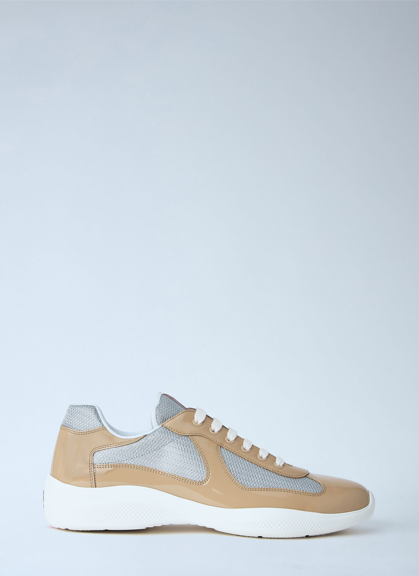 Prada Men's Beige America's Cup Sneakers - Man Sneakers Uk - 11