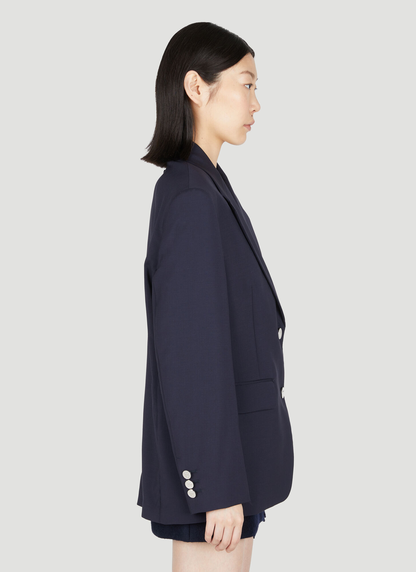  Prada Prada Wool Mohair Suit Blazer - Frau Blazers Blue It - 38 