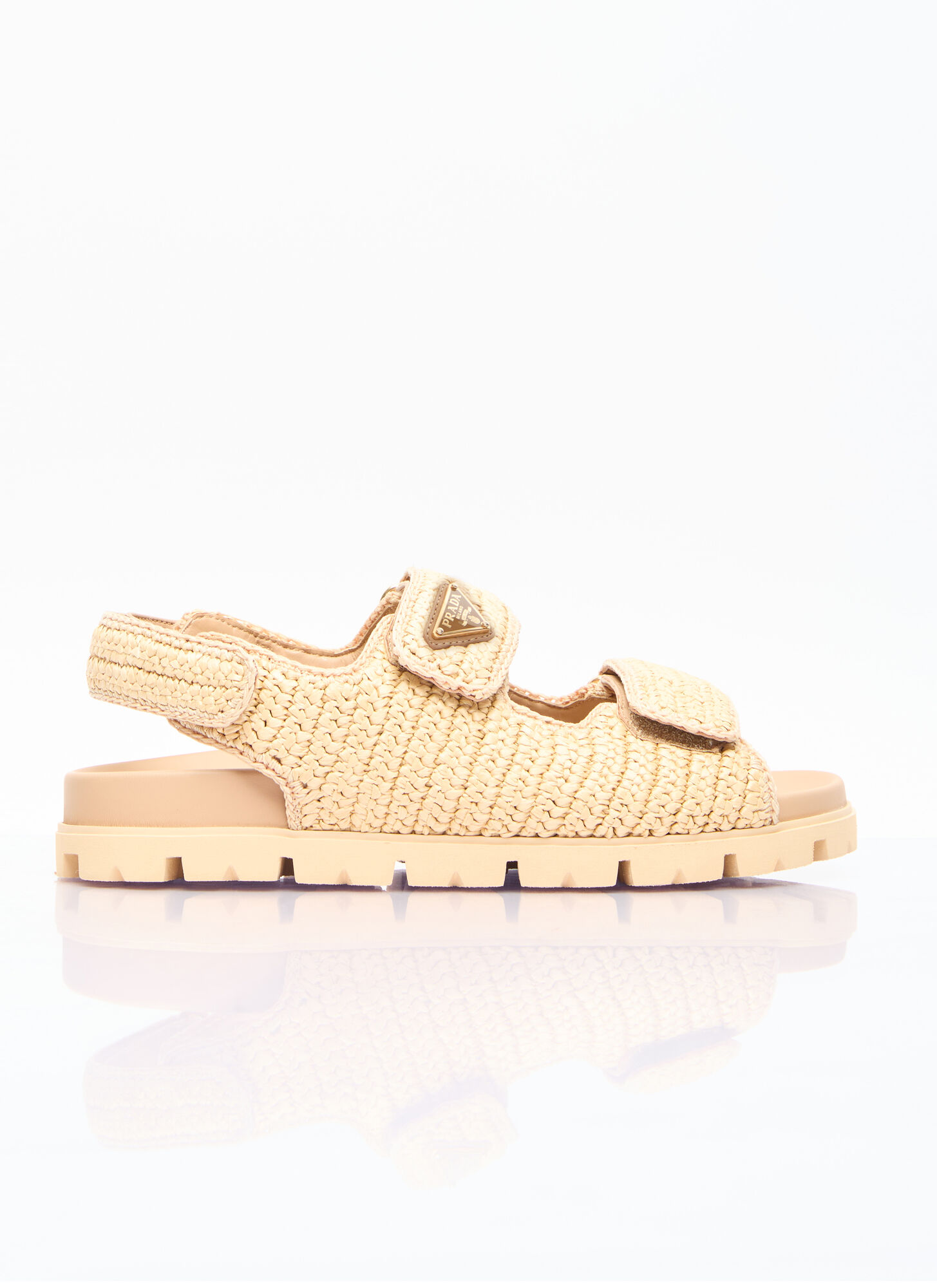 Prada Women's Beige Crochet Sandals - Woman Sandals Eu - 37