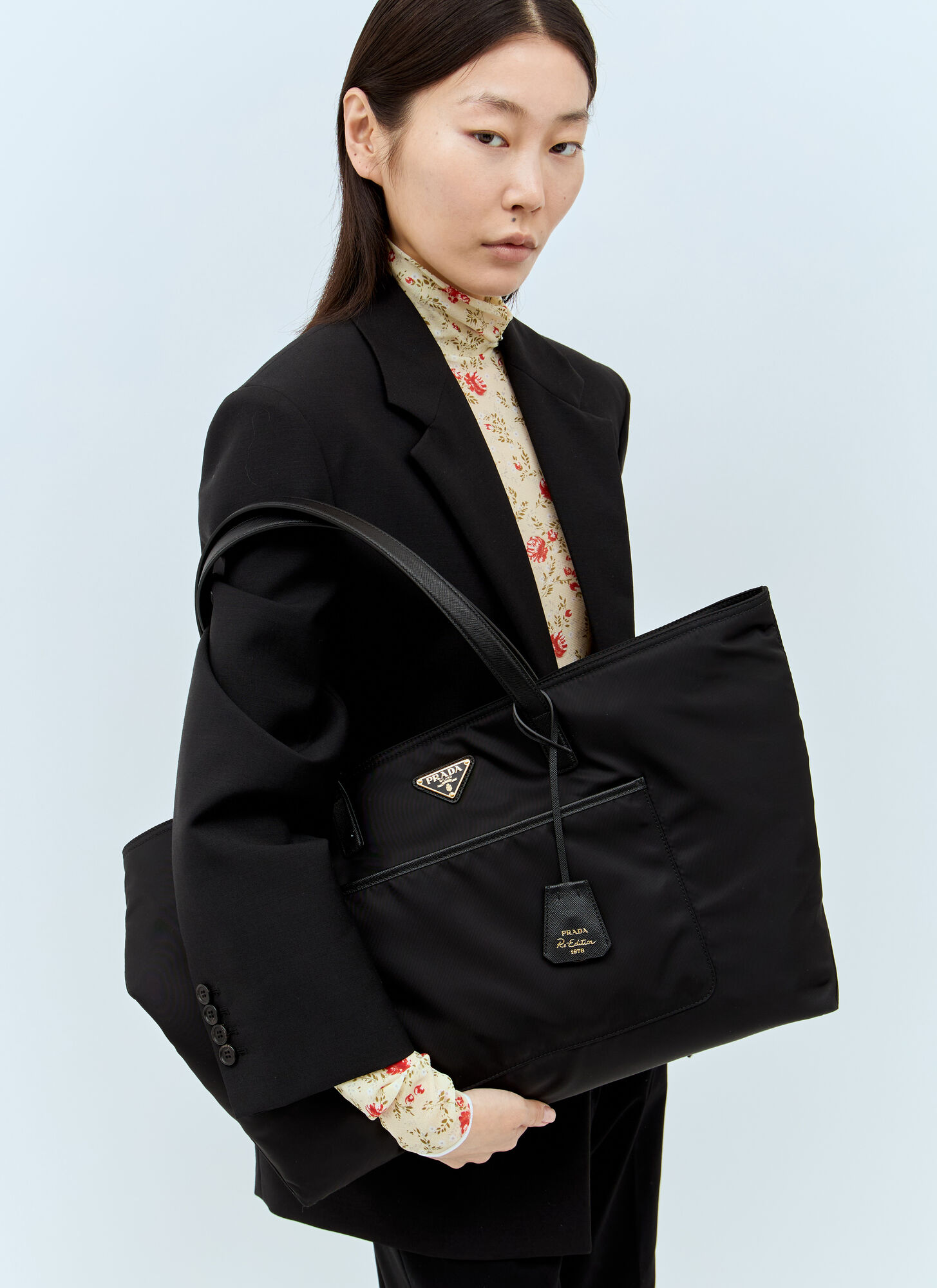 Prada Re-edition 1978 Re-nylon Tote Bag - Woman Tote Bags Black One Size