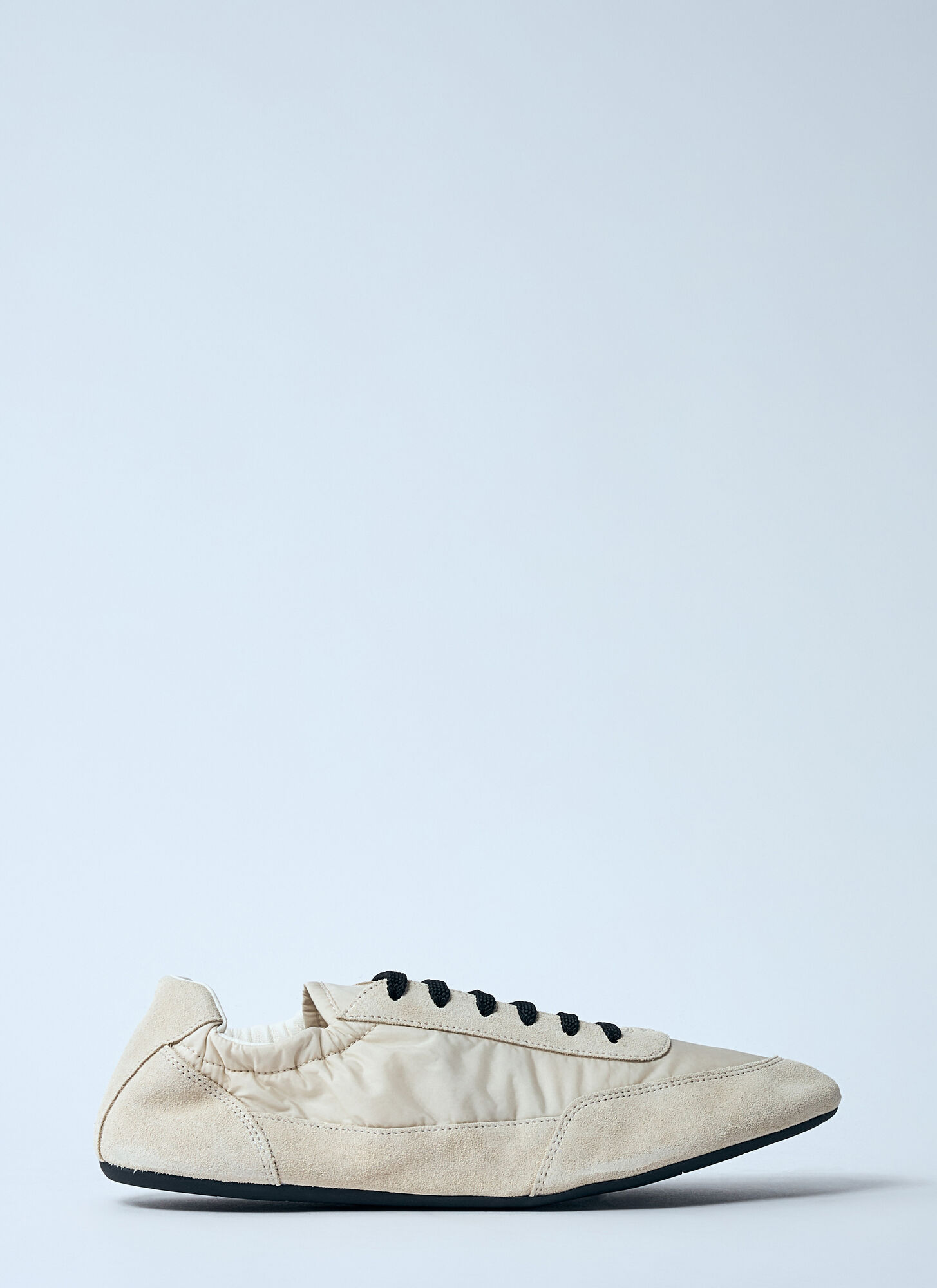 Prada Collapse Re-nylon Sneakers Aus Wildleder In White