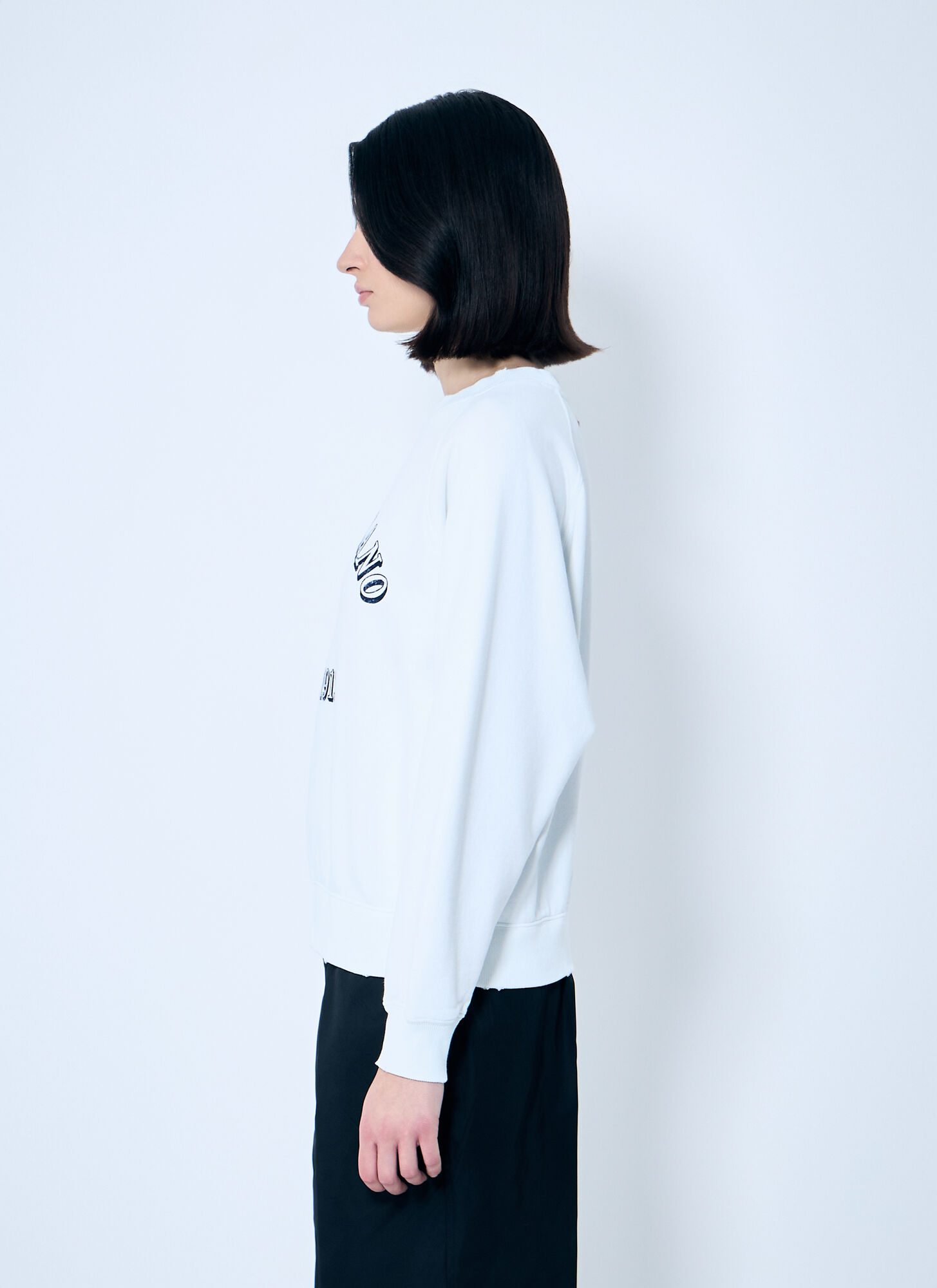  Prada Prada Logo Print Sweatshirt - Frau Sweatshirts White S 