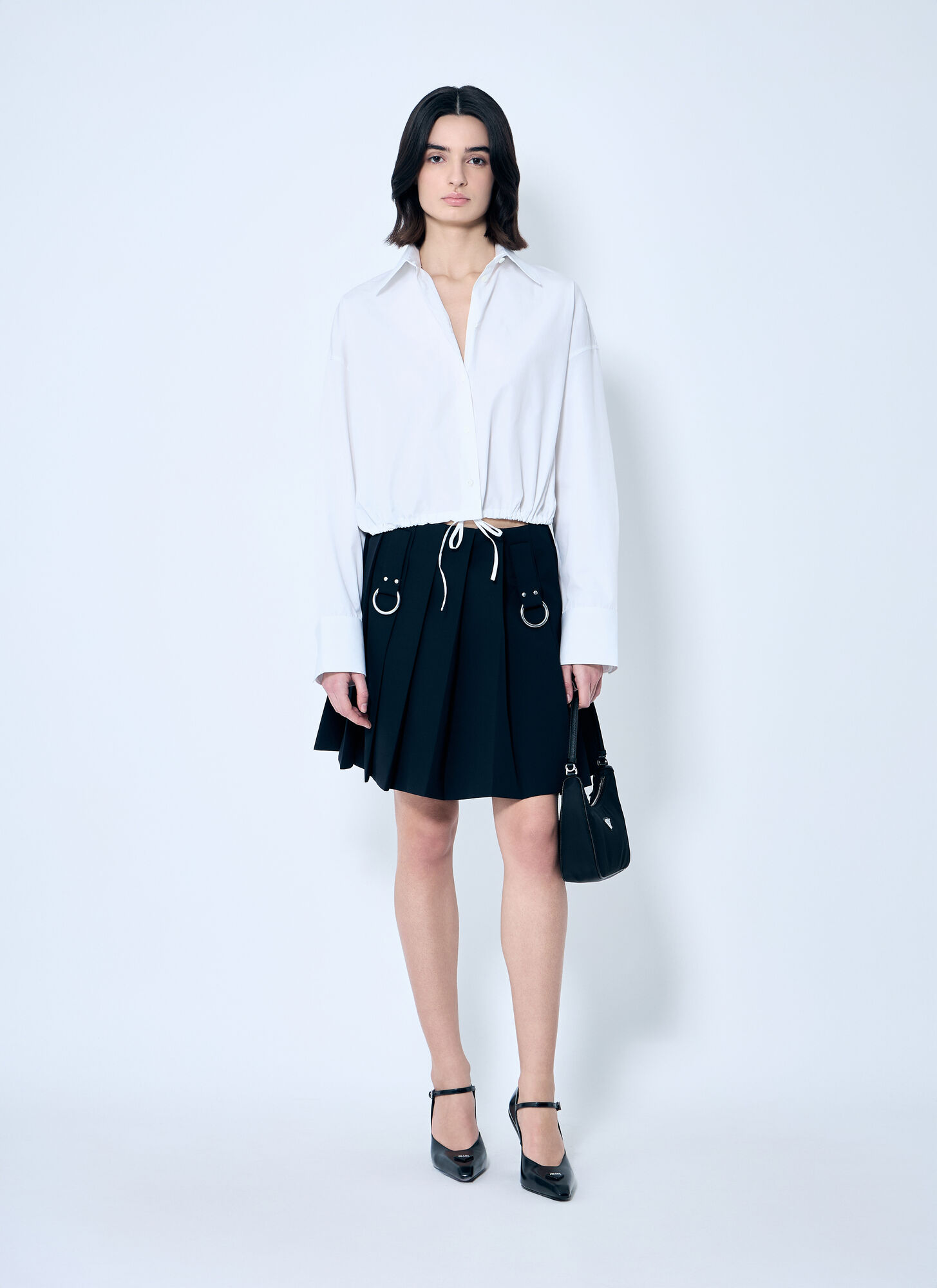  Prada Prada Pleated Wool Skirt - Frau Röcke Blue It - 38 