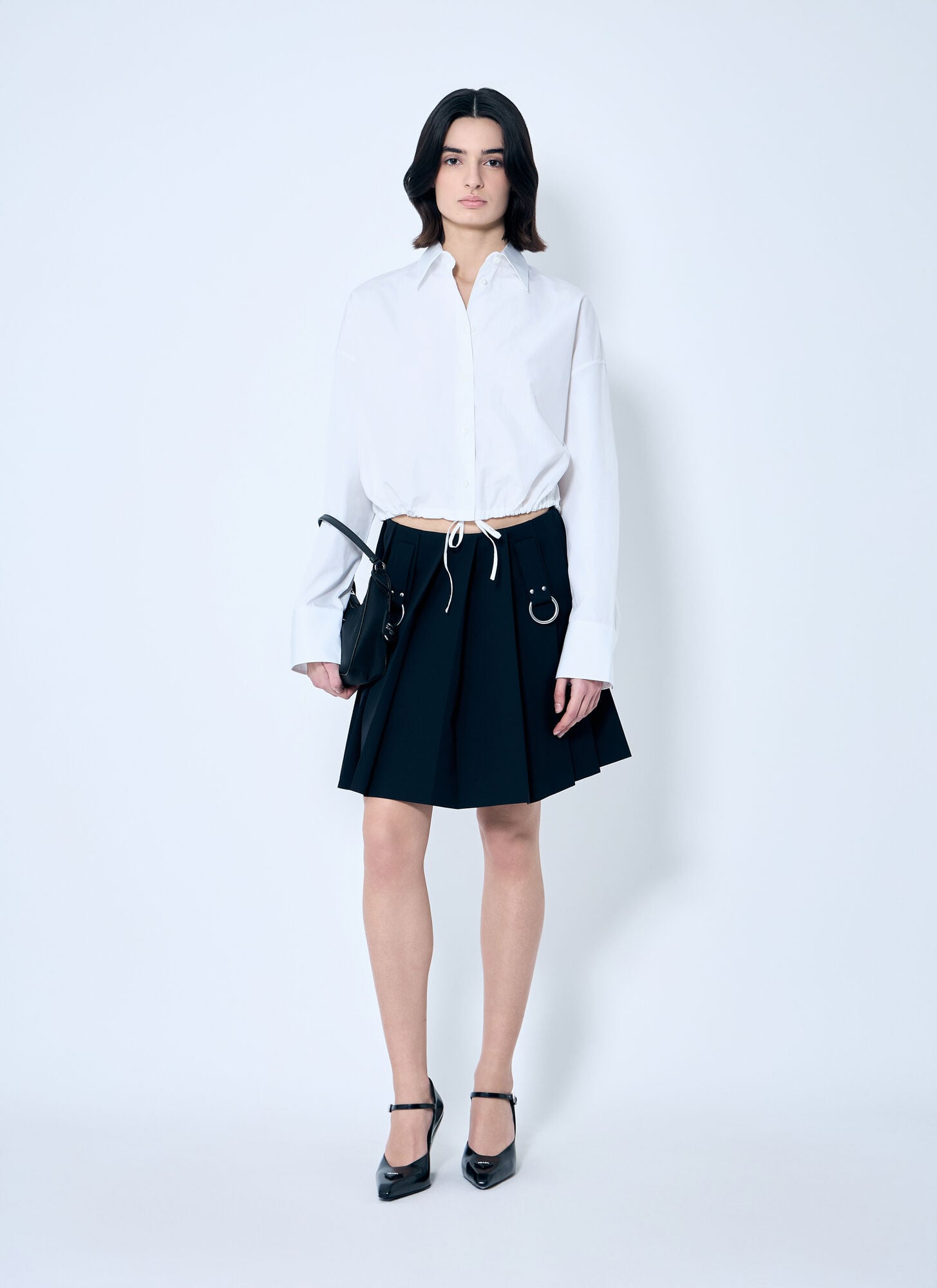  Prada Prada Drawstring Hem Shirt - Frau Hemden White It - 42 