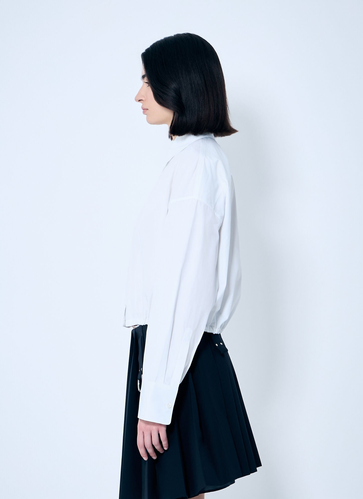  Prada Prada Drawstring Hem Shirt - Frau Hemden White It - 42 