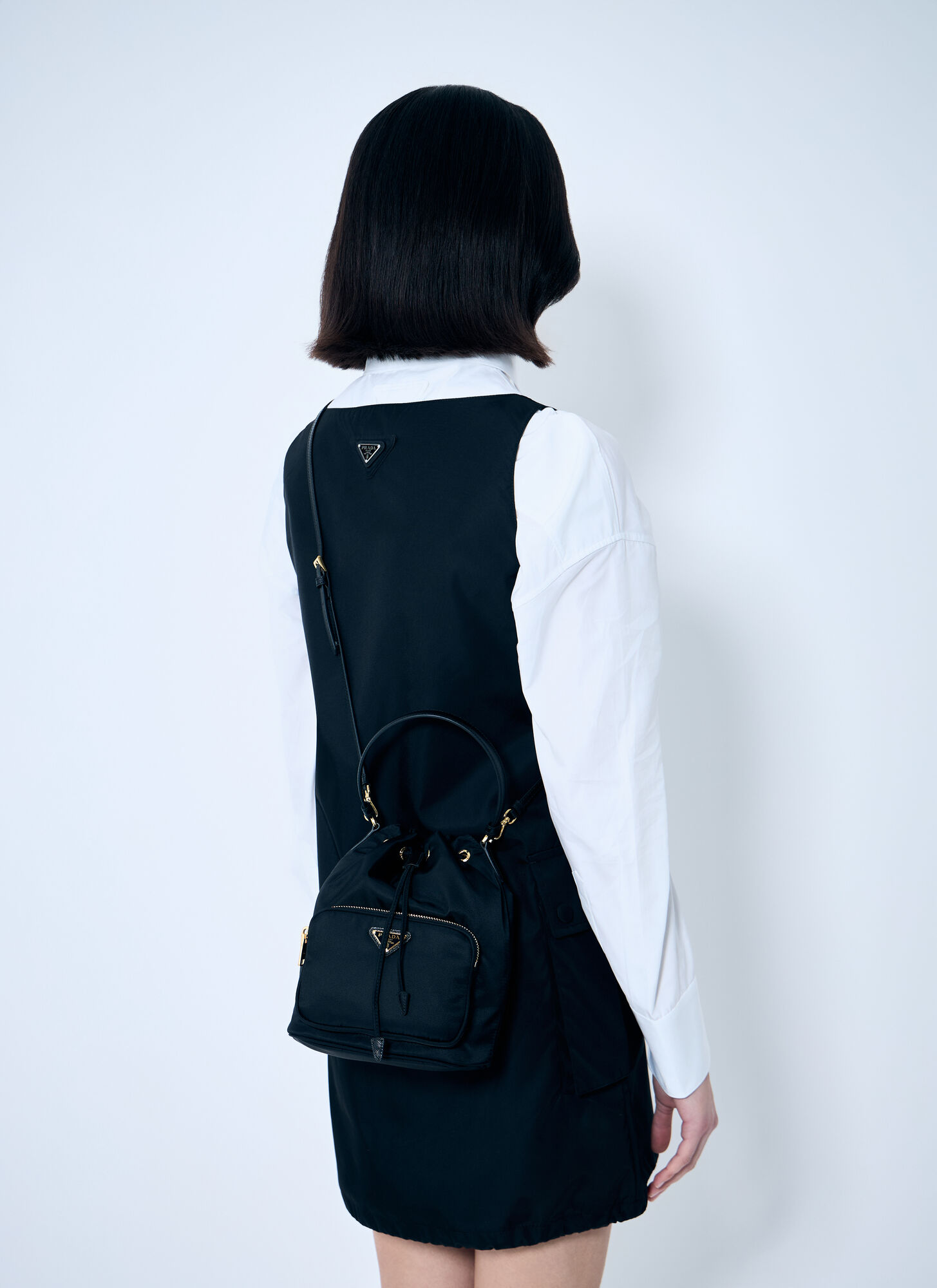  Prada Prada Re-nylon Bucket Bag - Frau Handtaschen Black One Size 