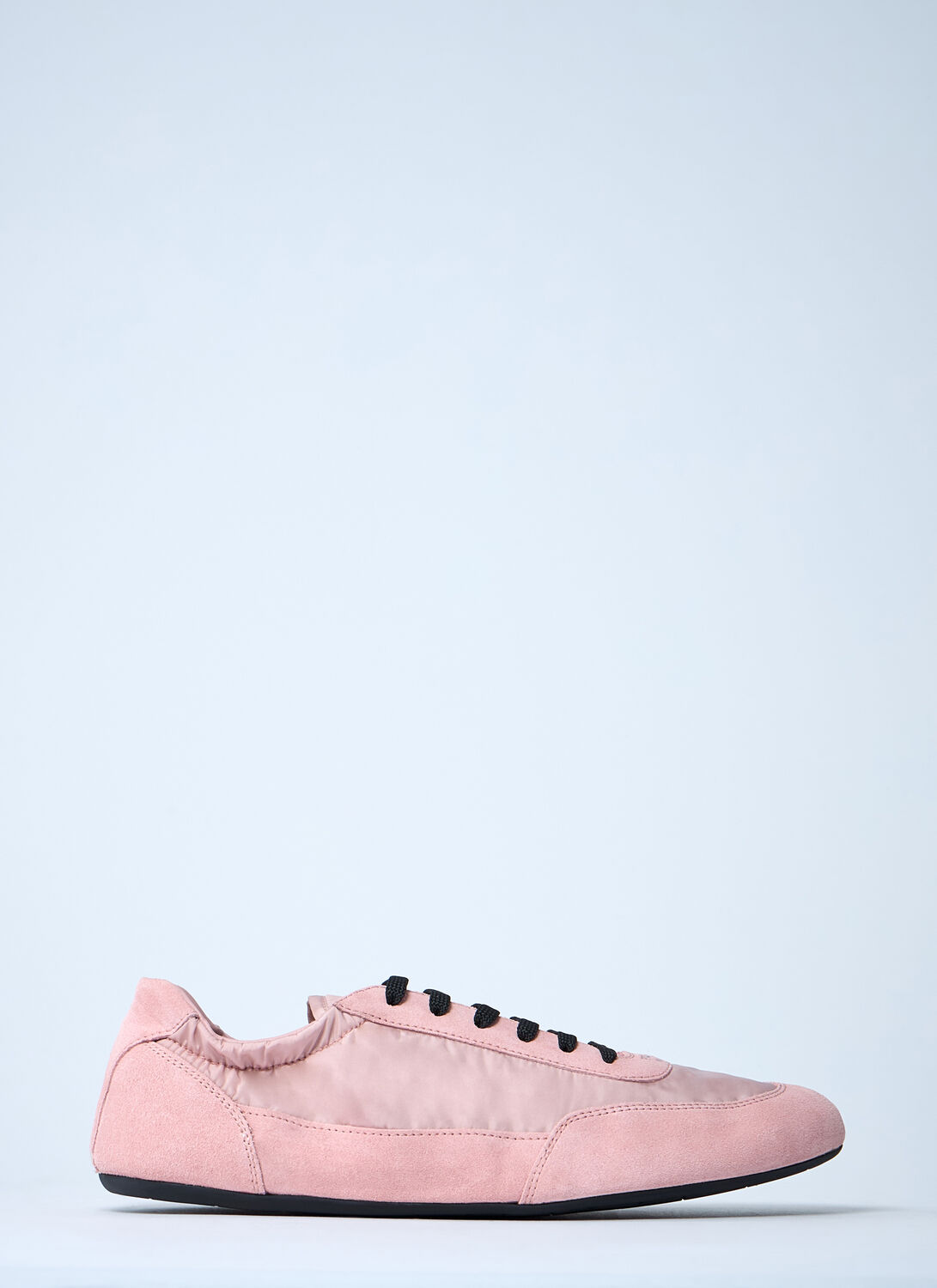 Prada Collapse Re-nylon And Suede Sneakers In Pink