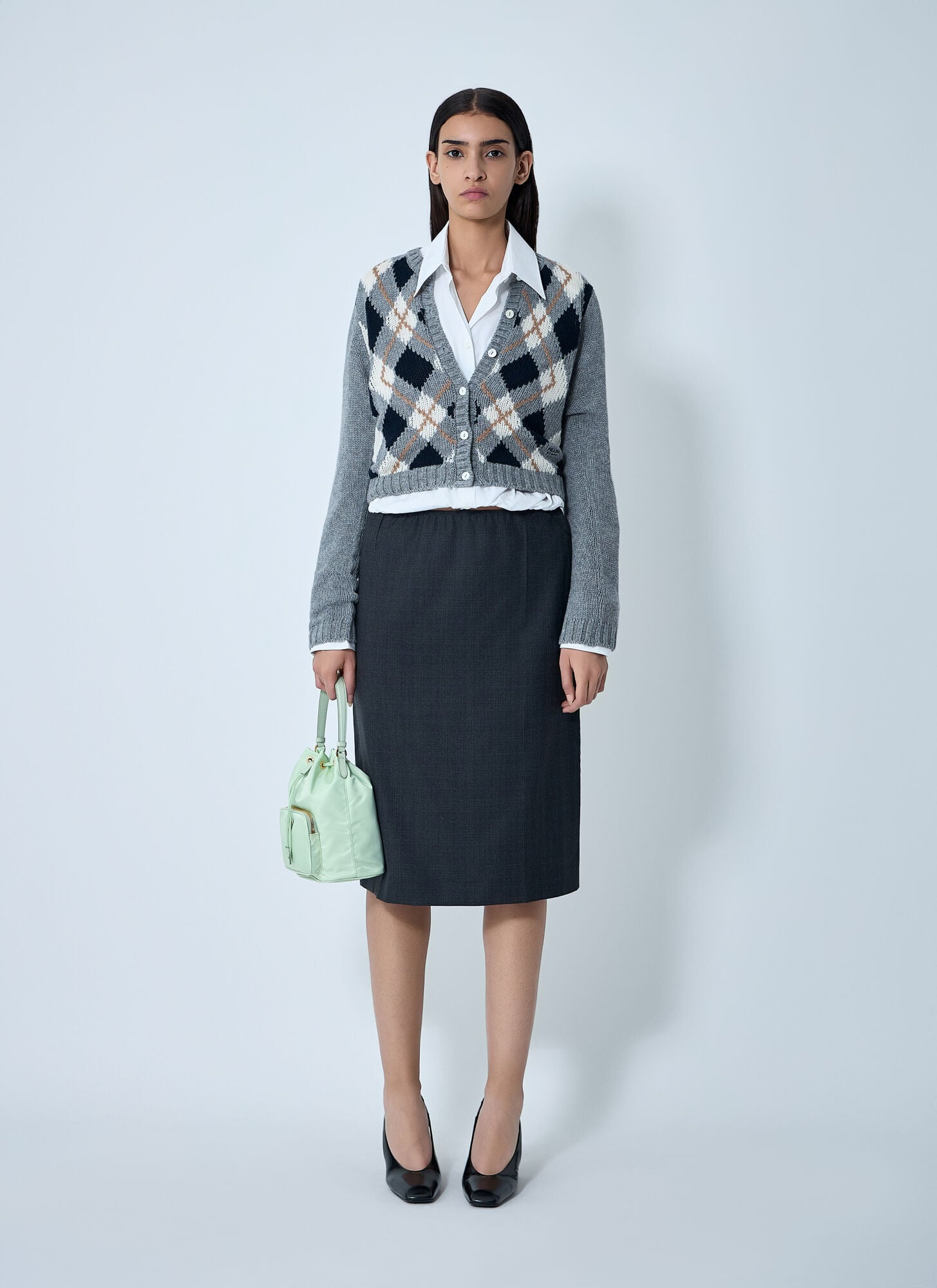  Prada Prada Cashmere Cardigan - Frau Strick Grey It - 38 